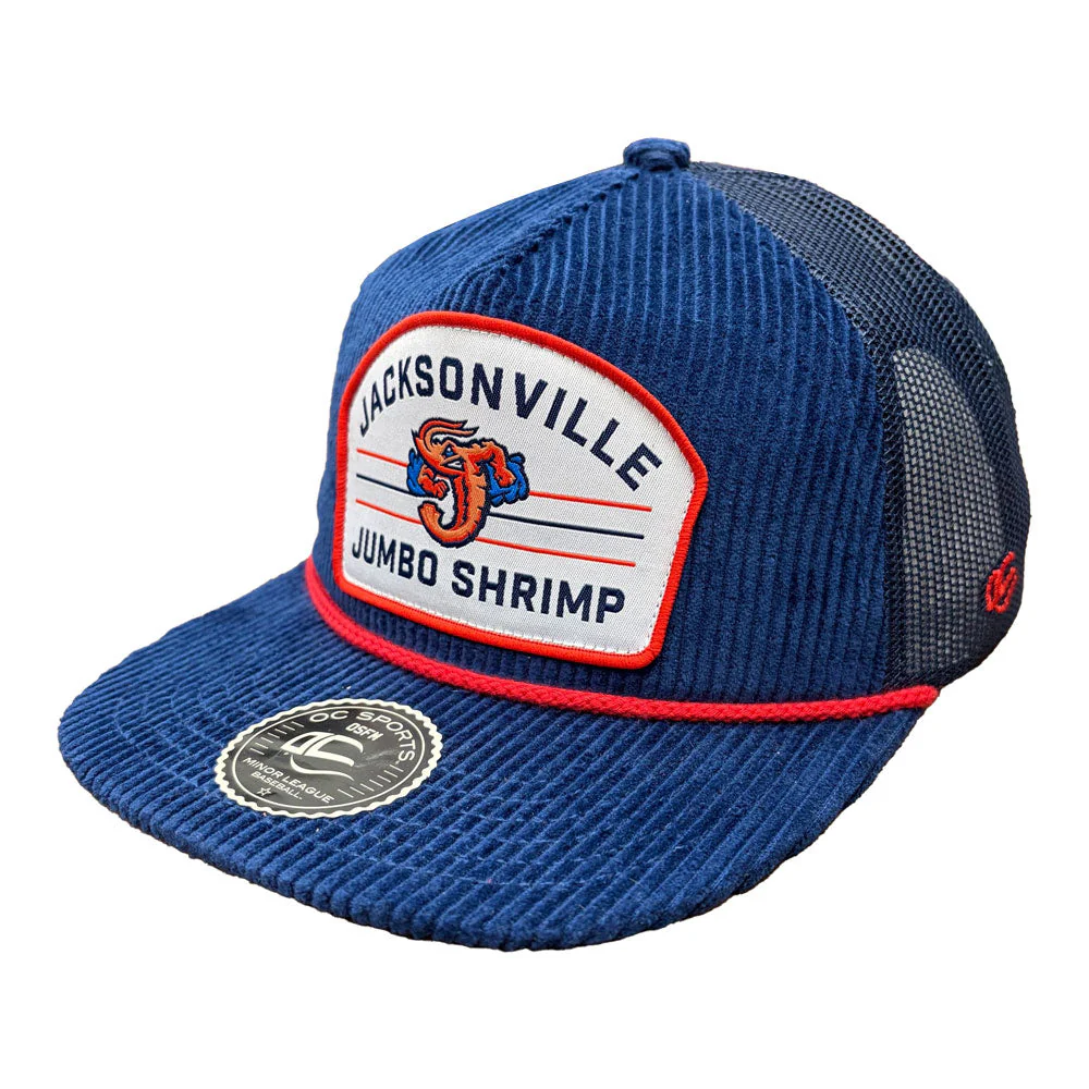 Jacksonville Jumbo Shrimp OC Sports Corduroy Uncle Charlie Trucker