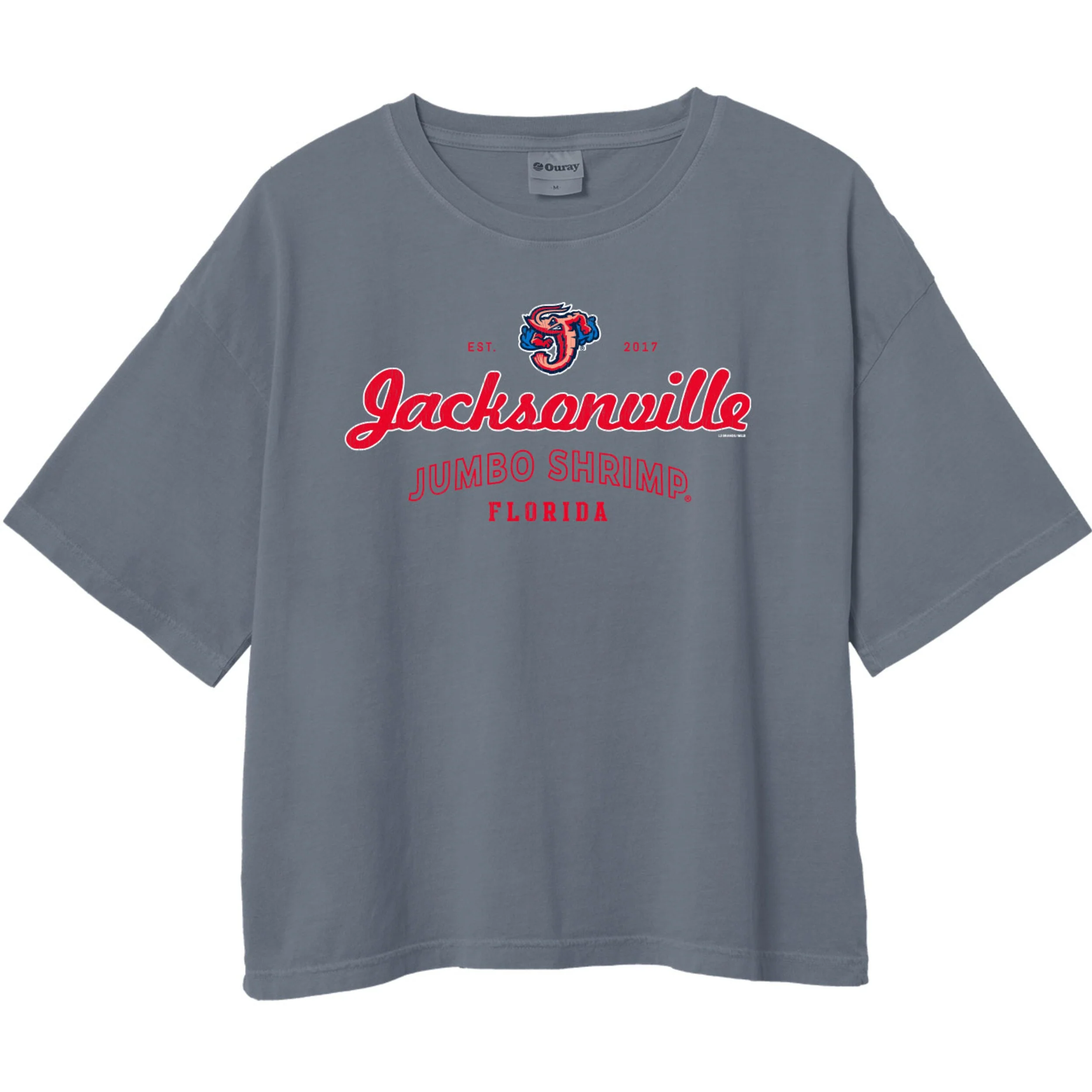 Jacksonville Jumbo Shrimp Ouray Washed Denim Women's Oversized Midi