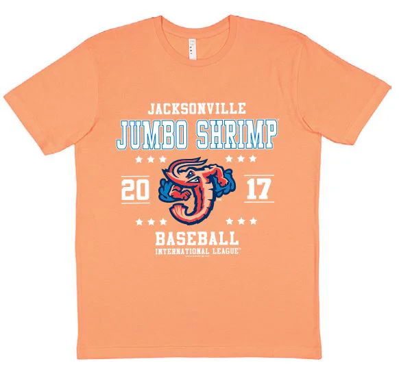 Jacksonville Jumbo Shrimp SAAG Youth Papaya Tee