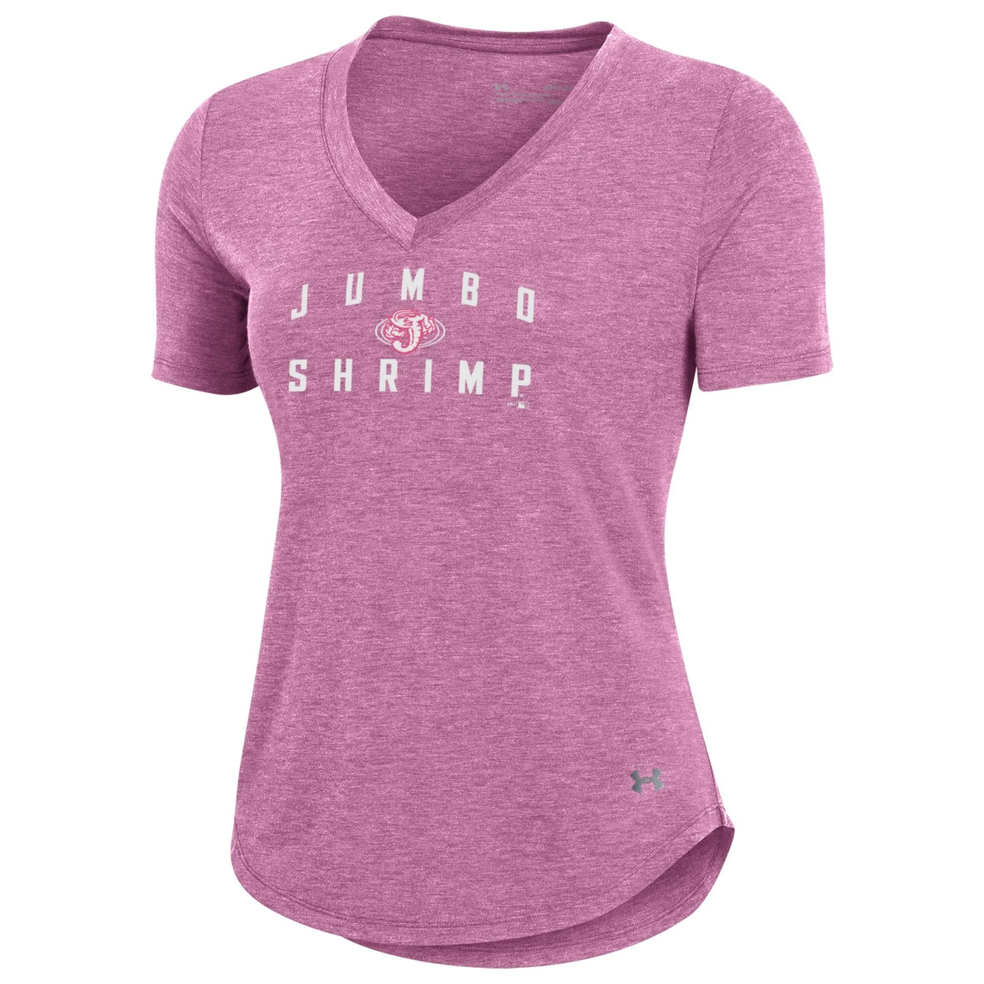 Jacksonville Jumbo Shrimp Under Armour Ladies Breezy V-Neck Tee