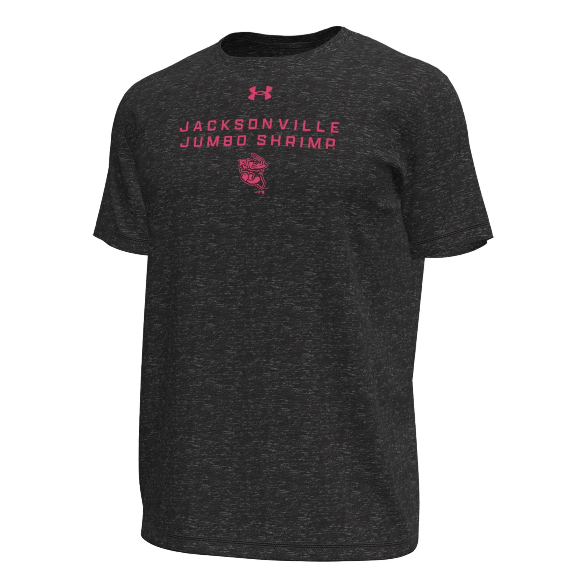 Jacksonville Jumbo Shrimp Under Armour Vice Black Tech Stretch Tee