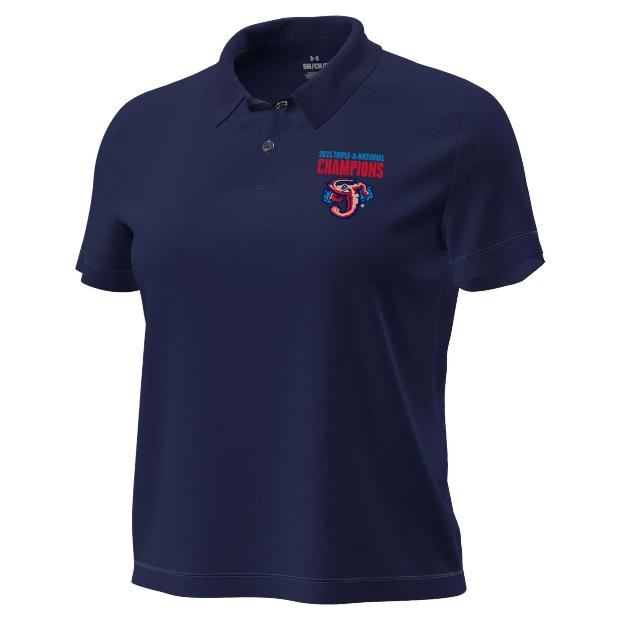 Jacksonville Jumbo Shrimp Under Armour Women's 2025 AAA Champs LW Motion Polo