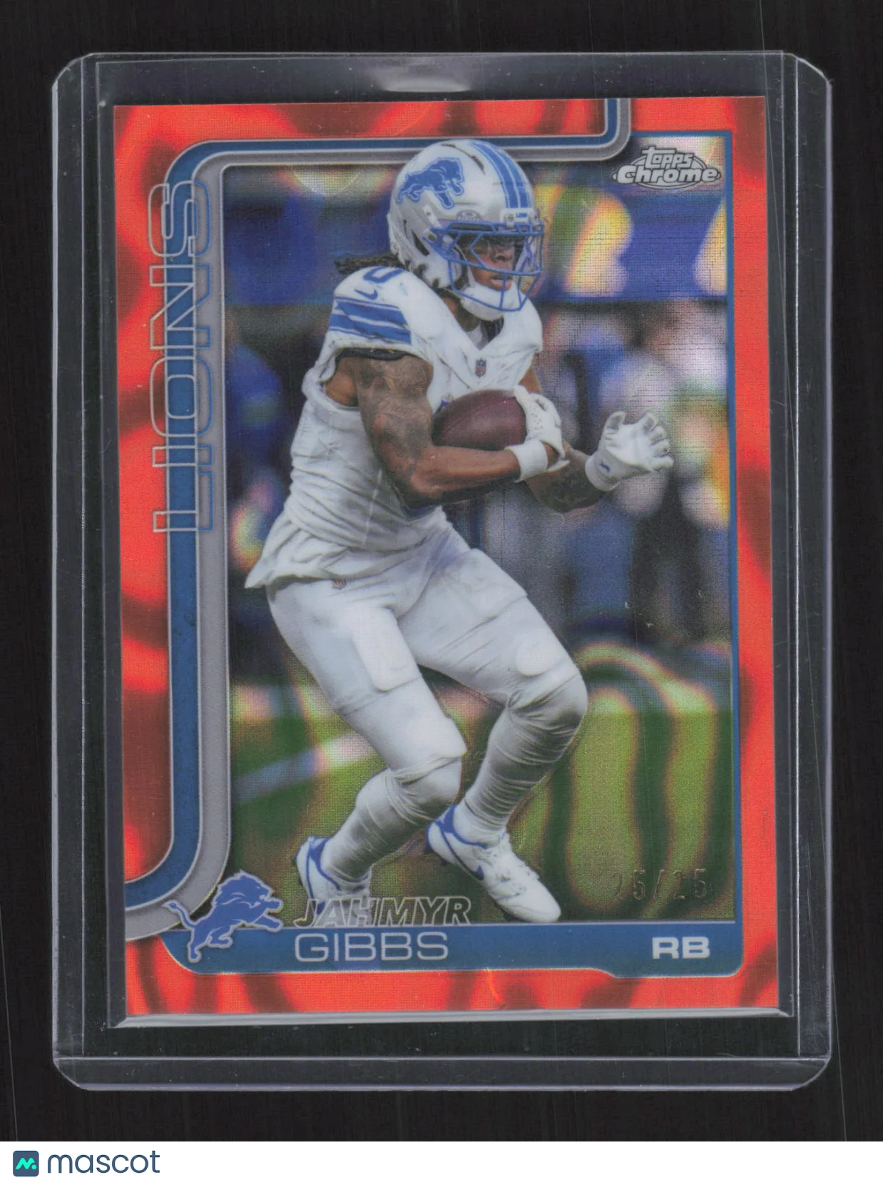 Jahmyr Gibbs 2023 Topps Chrome #101 Red Tiger Ref