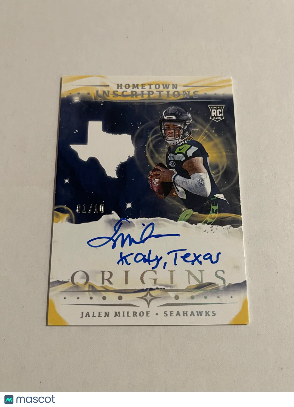 Jalen Milroe 2025 Panini Origins Football Hometow