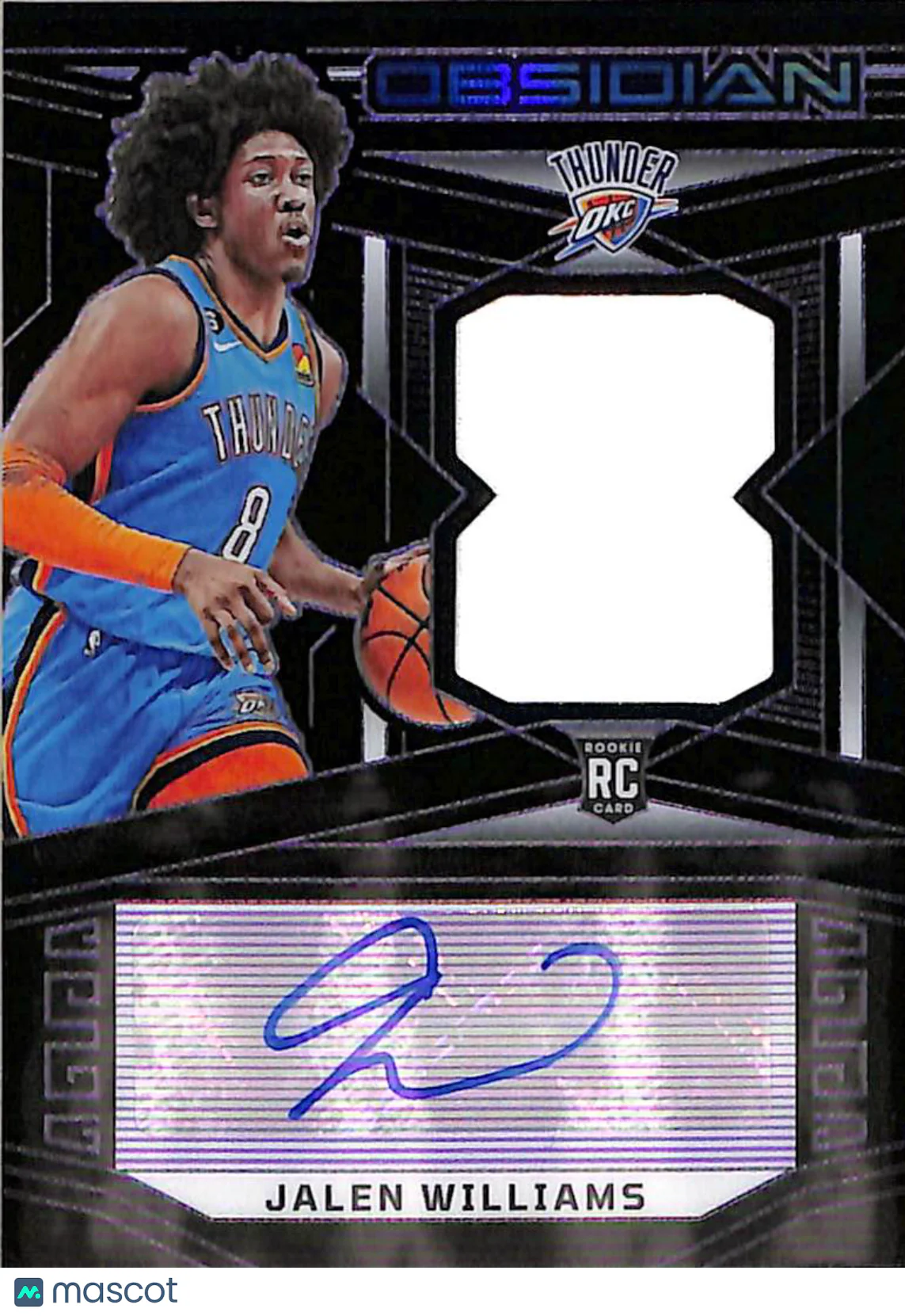 Jalen Williams 2023 Panini Obsidian Patch Auto /7