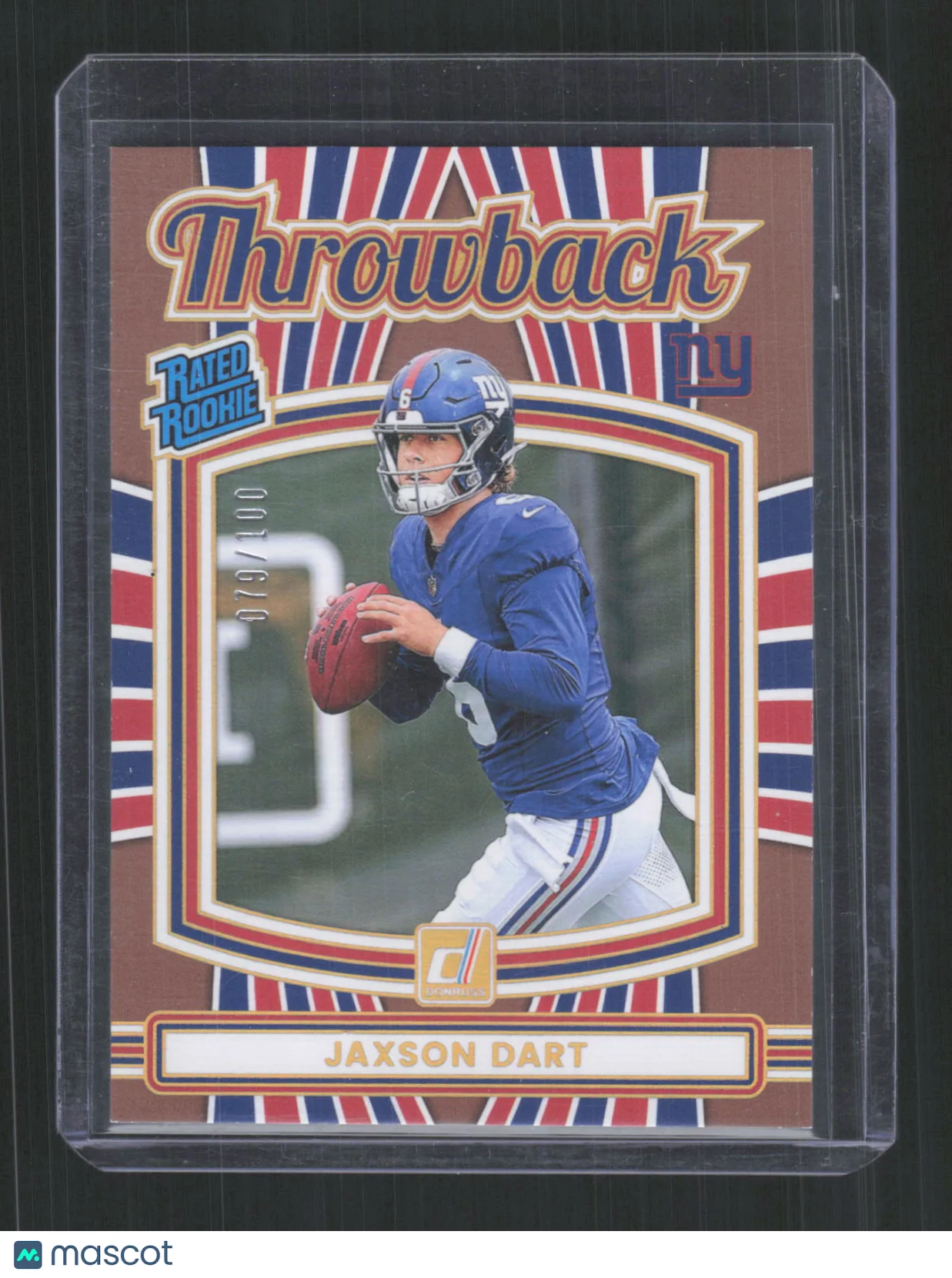 Jaxson Dart 2025 Panini Donruss Football Throwbac