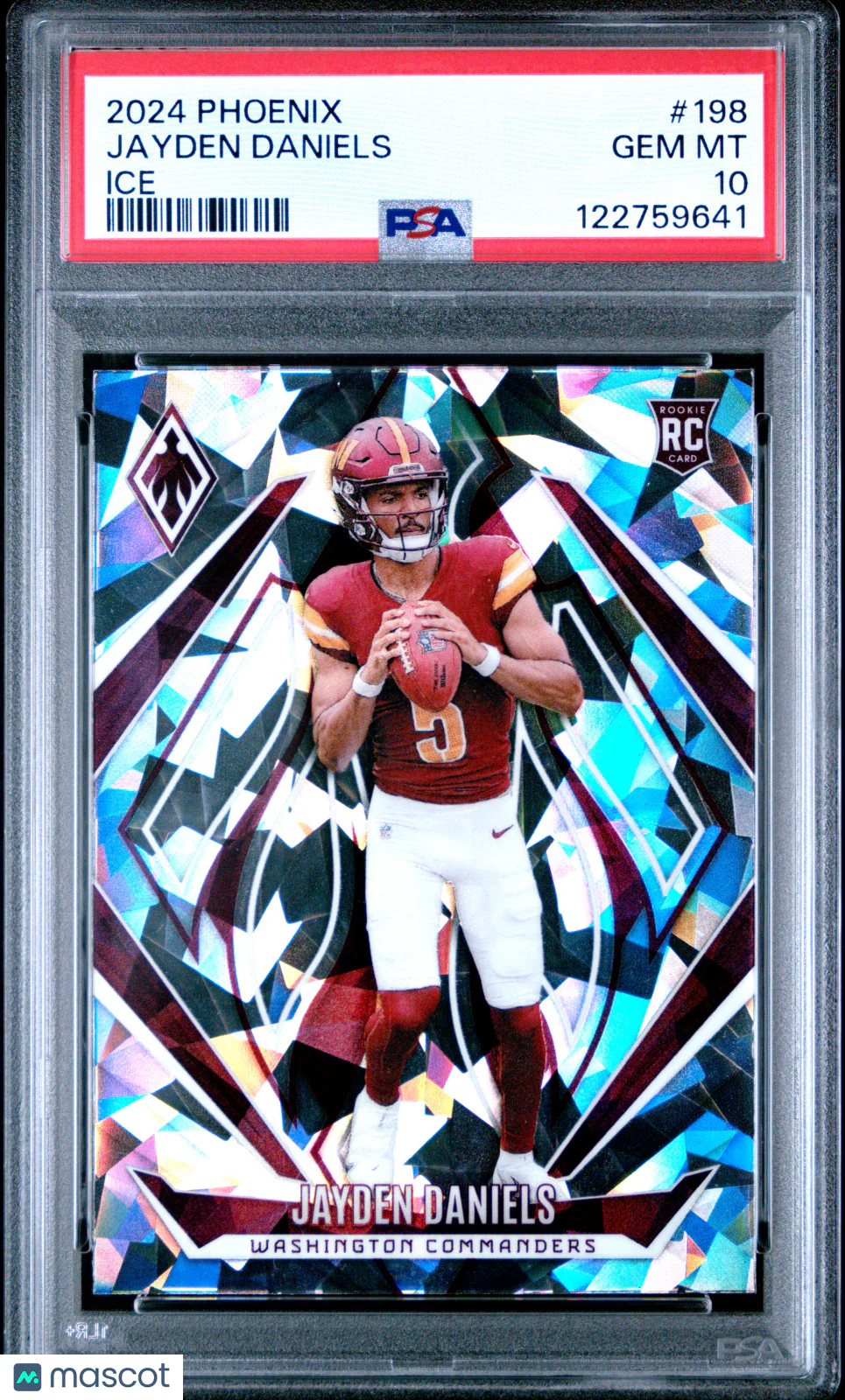 Jayden Daniels 2024 Panini Phoenix #198 Ice PSA 10