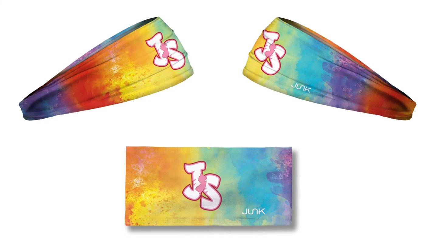 Jersey Shore BlueClaws JS Water Color Junk Headband