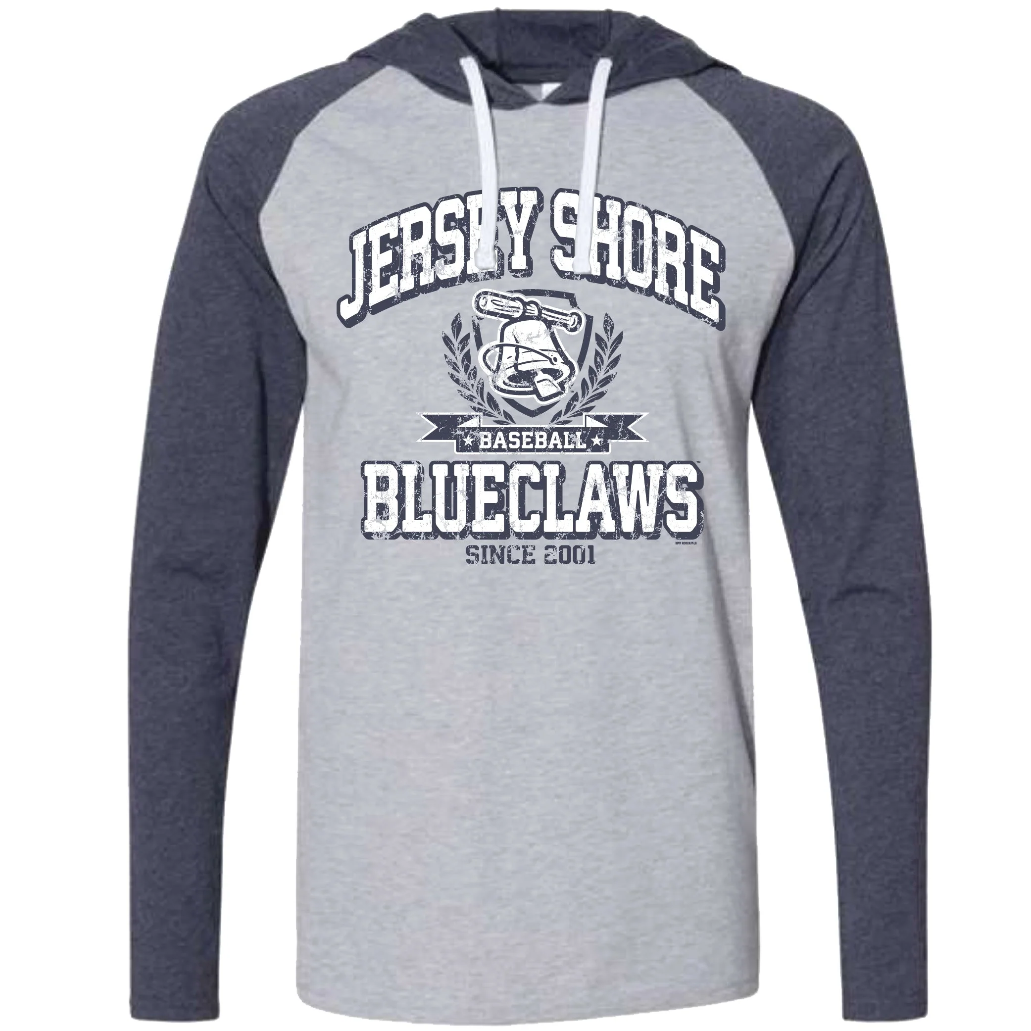 Jersey Shore BlueClaws Liberty Bucket Raglan Hooded T-Shirt