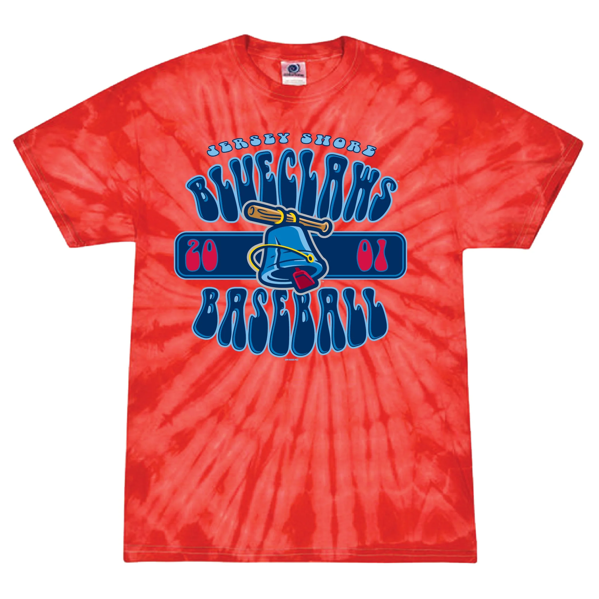 Jersey Shore BlueClaws Liberty Bucket RWB Tie Dye T-Shirt