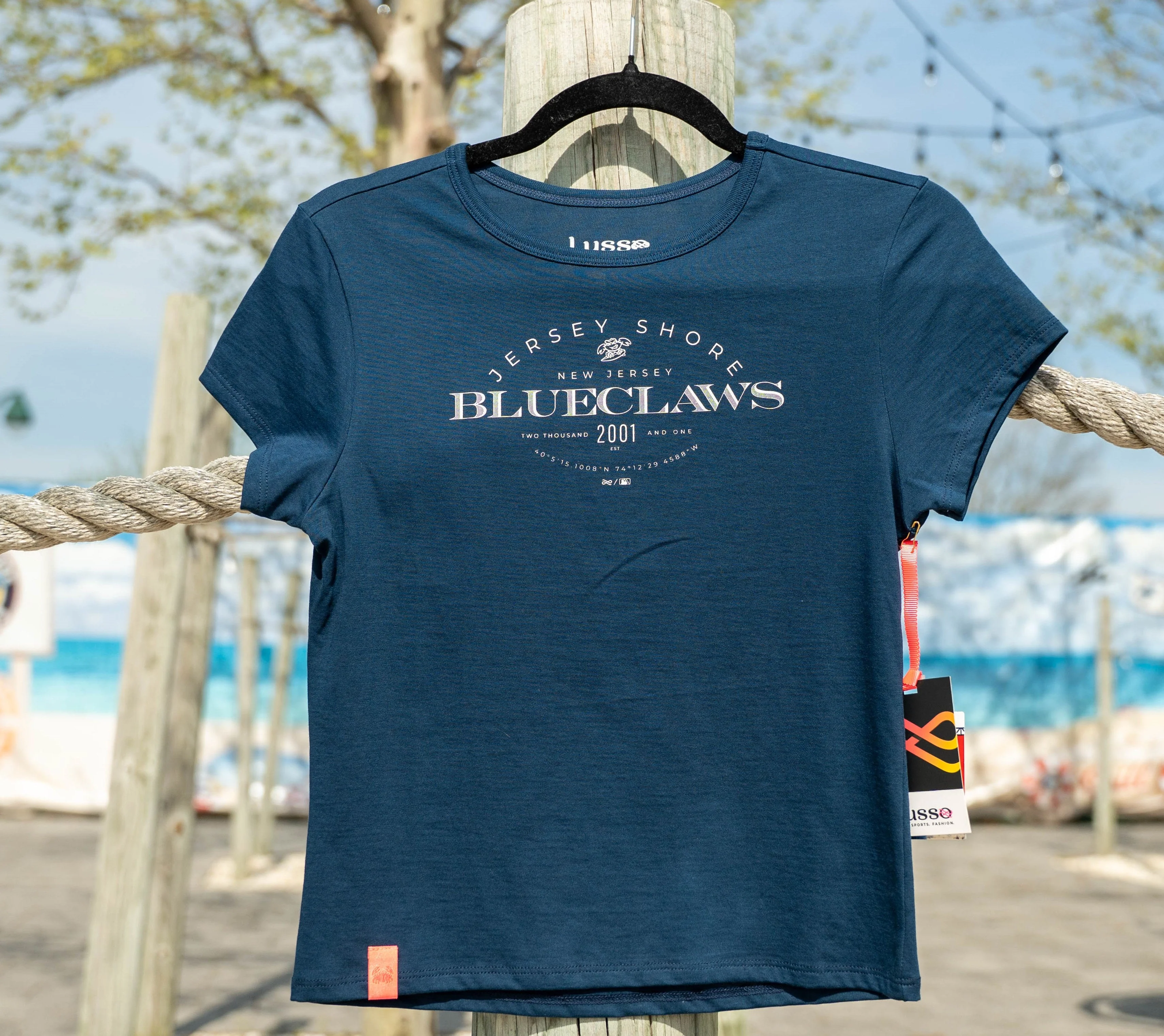 Jersey Shore BlueClaws Lusso Brand Ladies Naja Baby Tee - Image 2