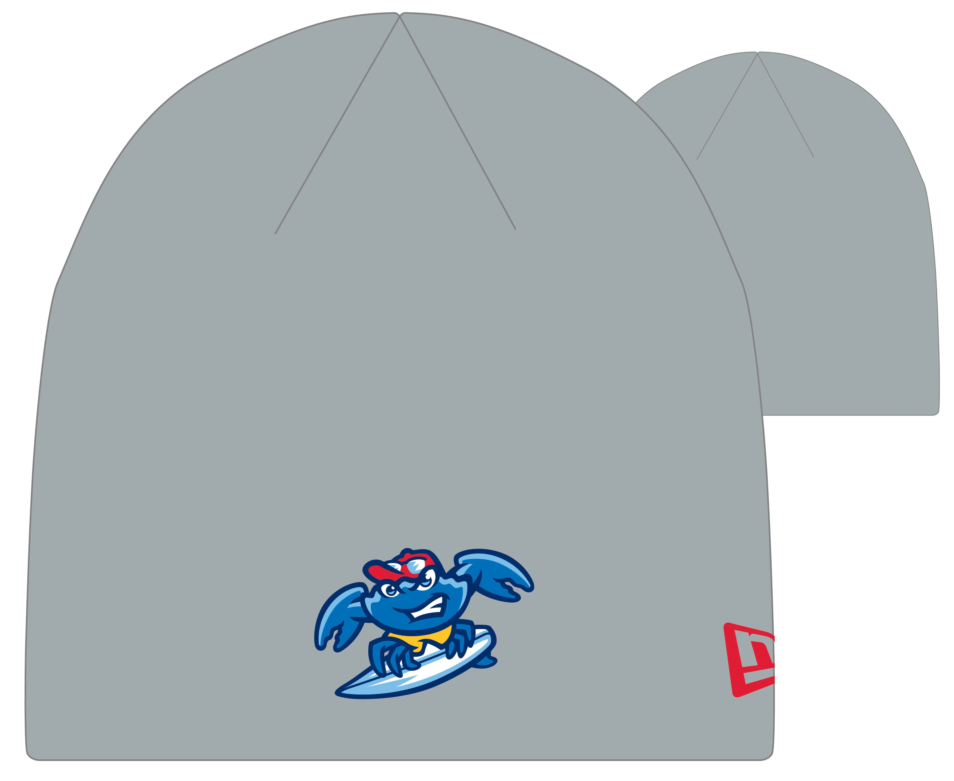 Jersey Shore BlueClaws New Era Gray Youth Knit Cap