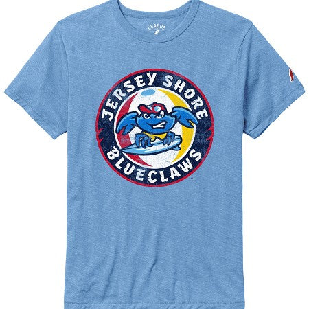 Jersey Shore BlueClaws Primary Logo Victory Falls T-Shirt