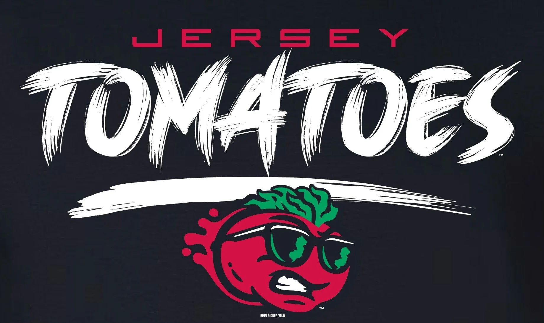 Jersey Shore BlueClaws TNC Jersey Tomatoes Black T-Shirt - Image 2