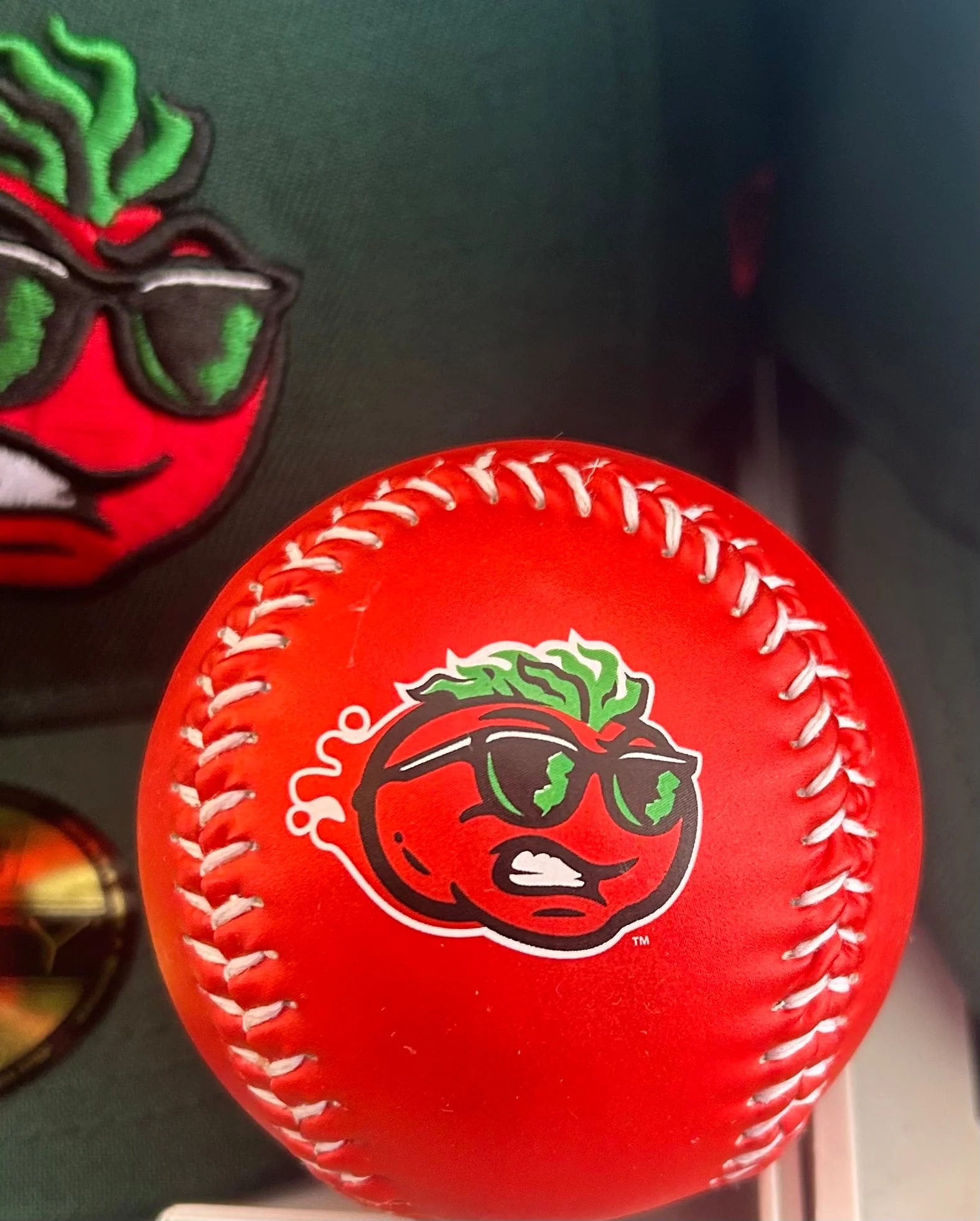Jersey Shore BlueClaws TNC Jersey Tomatoes Rawlings Red Baseball