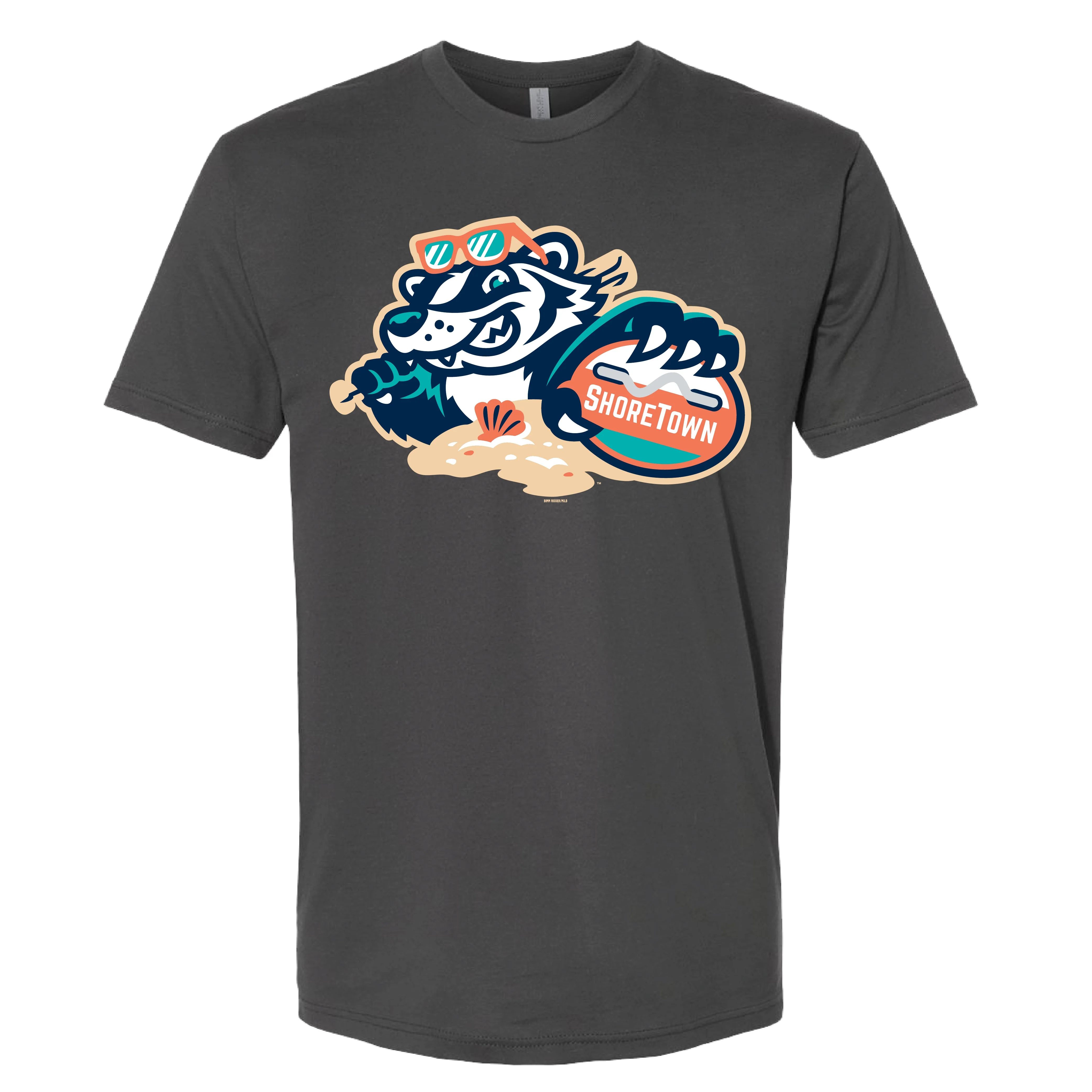 Jersey Shore BlueClaws TNC ShoreTown Beach Badgers Primary Logo T-Shirt
