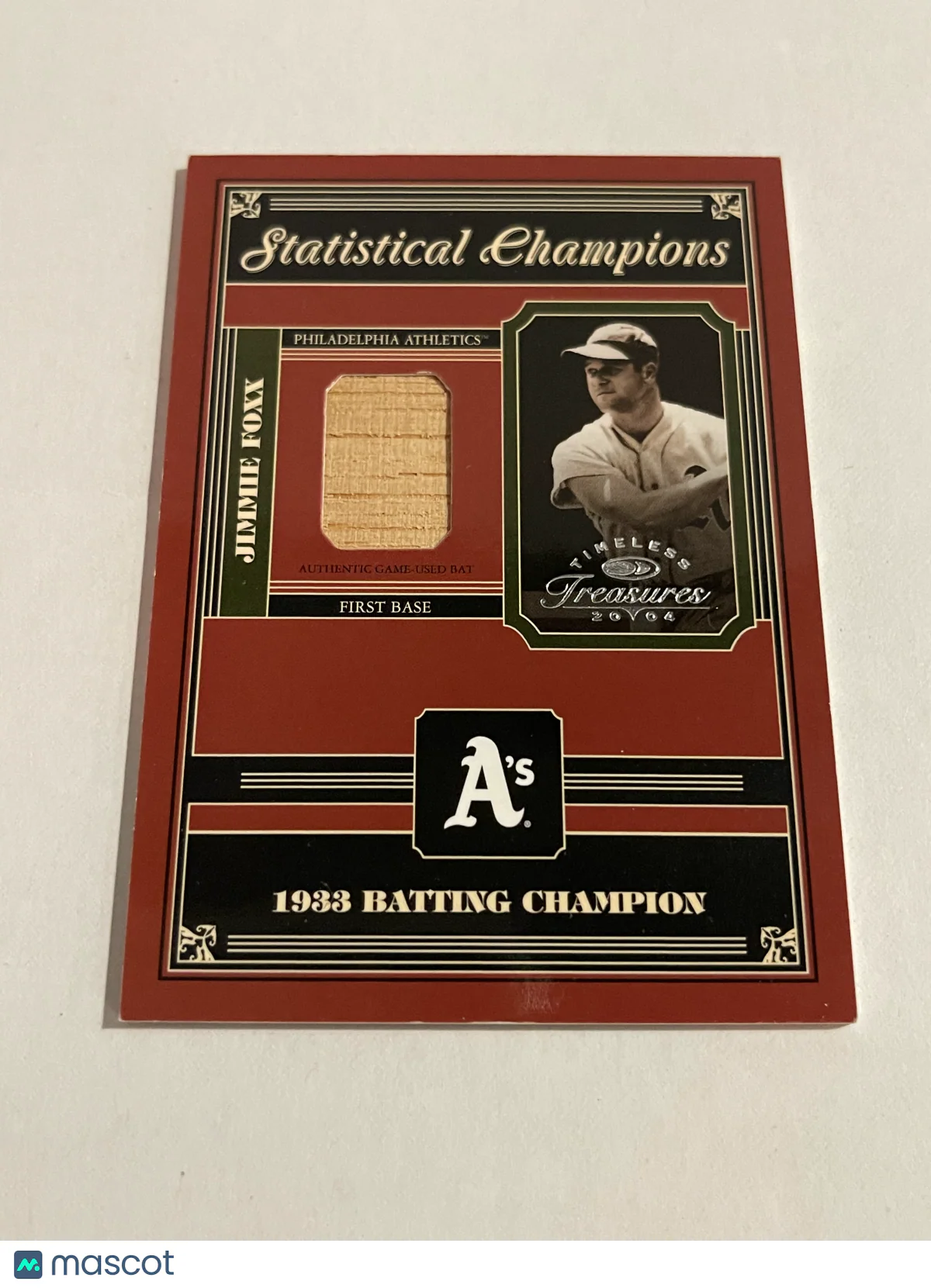 Jimmie Foxx 2004 Donruss Timeless Treasures Stati