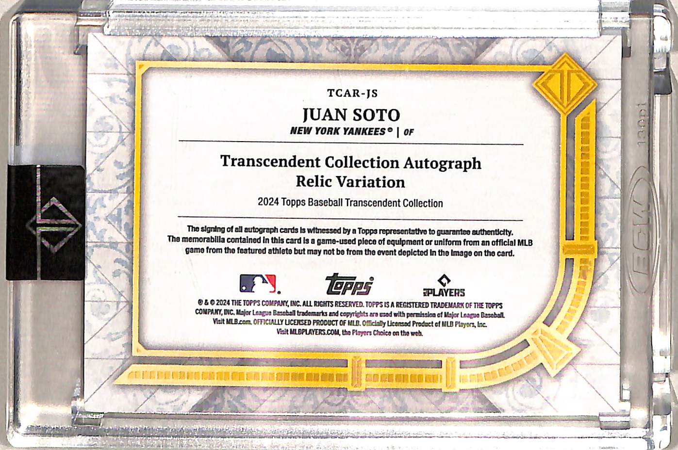 Juan Soto 2024 Topps Transcendent Collection #TCA - Image 2