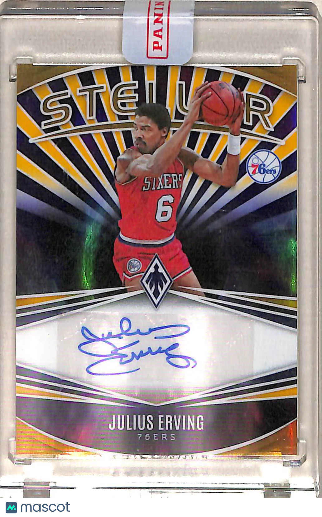Julius Erving 2024 Panini Phoenix Stellar Signatu