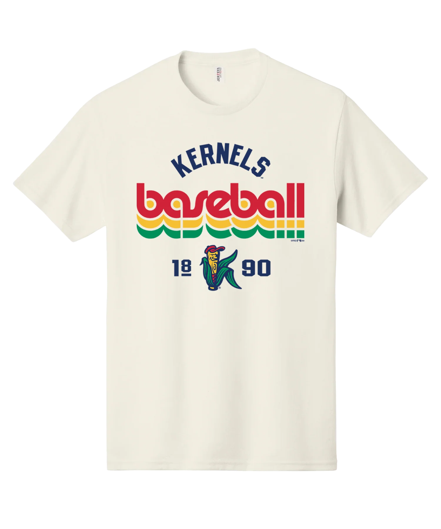 Kernels Retro Baseball Adult T-Shirt