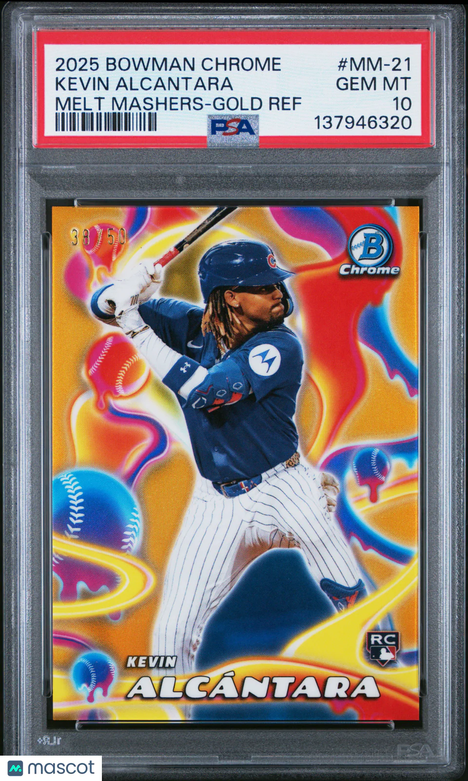 Kevin Alcantara 2025 Bowman Chrome Melt Mashers #