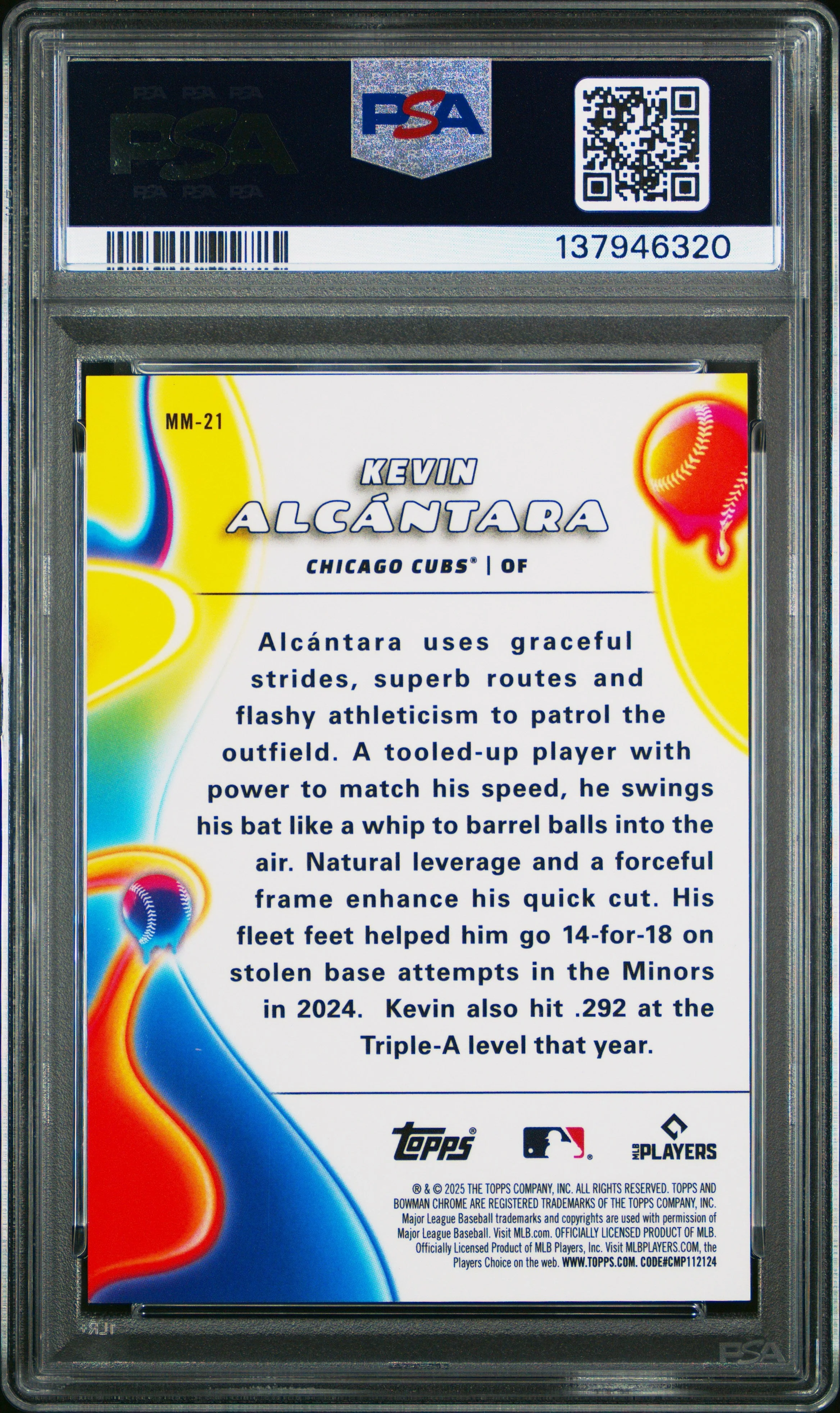 Kevin Alcantara 2025 Bowman Chrome Melt Mashers # - Image 2