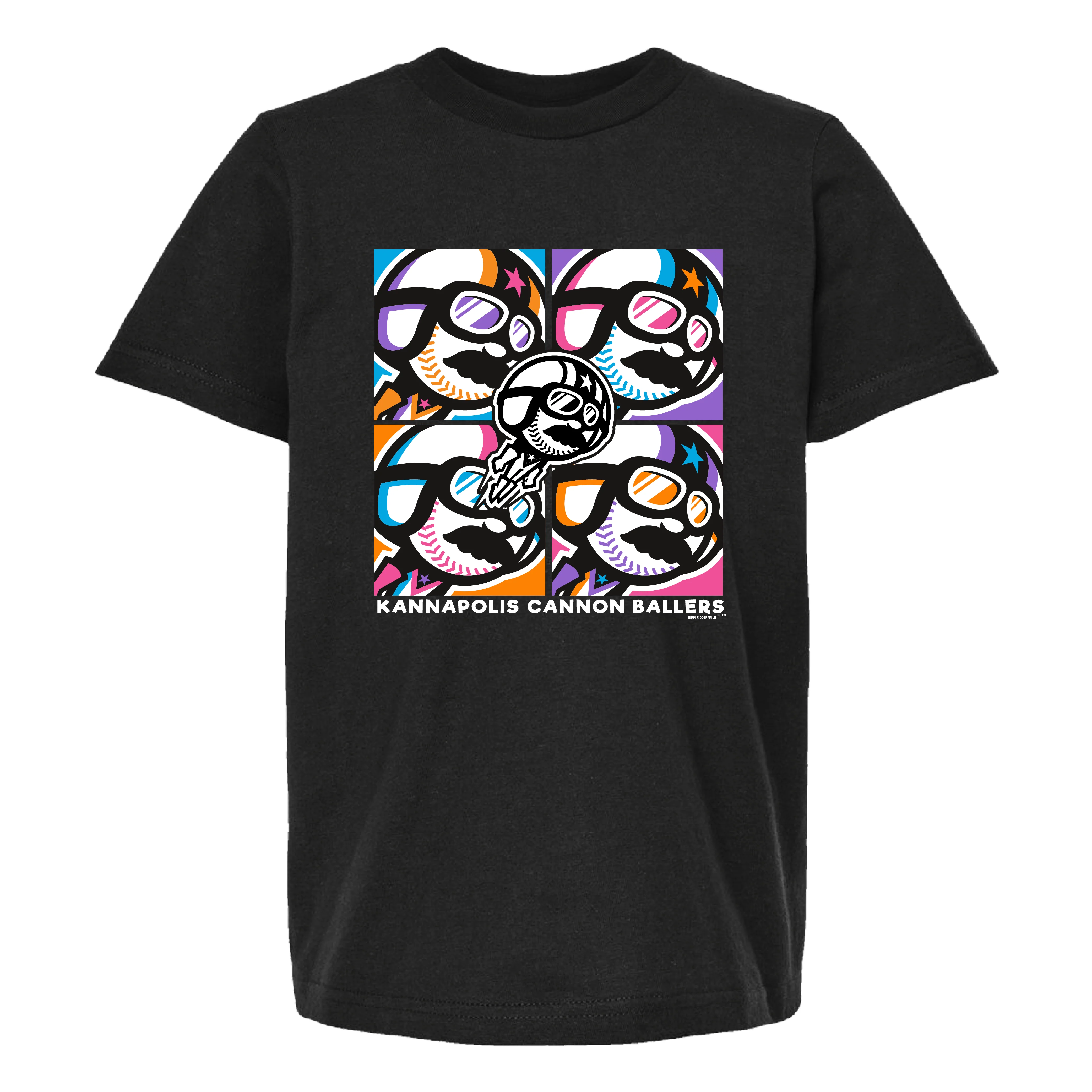 Kids Black Warhol Fine Jersey Tee