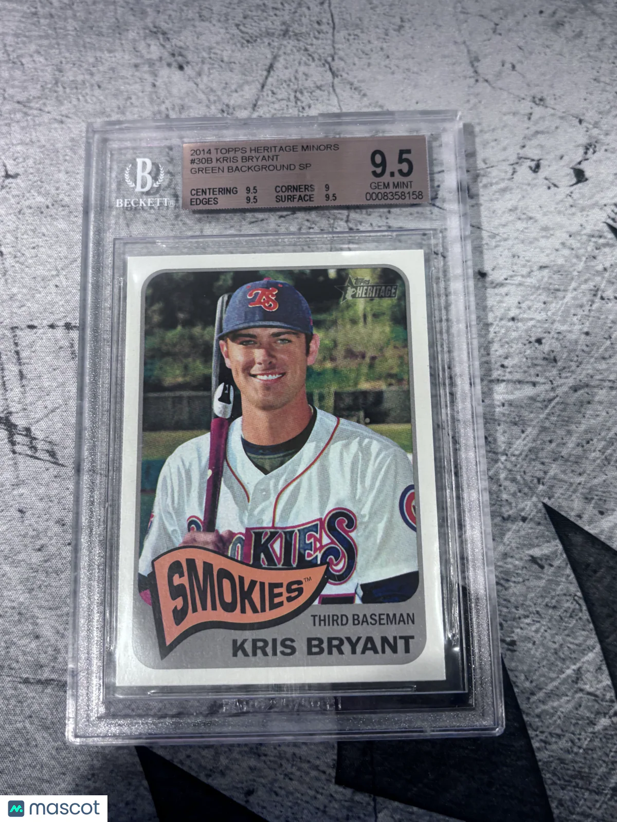 Kris Bryant 2014 Topps Heritage Minors #30B Green