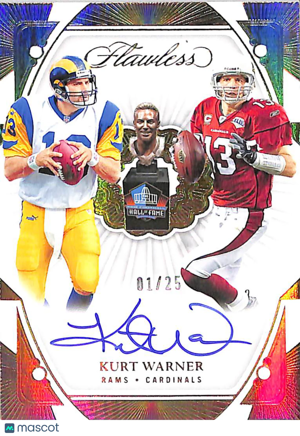 Kurt Warner 2025 Panini Flawless Career Progressi