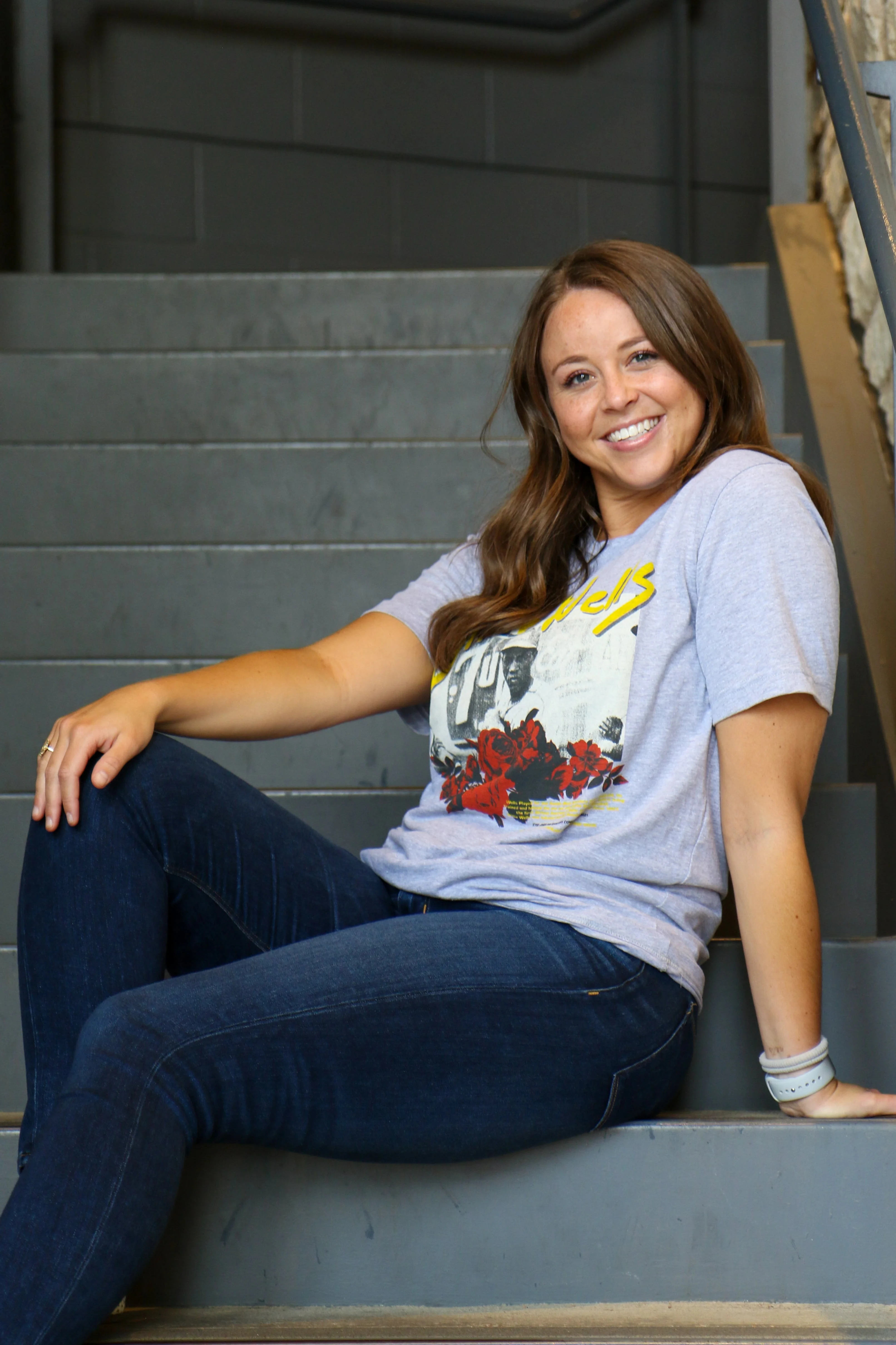 Round Rock Express Kydd Jones Collaboration Unisex Willie Wells Roses Tee - Image 2