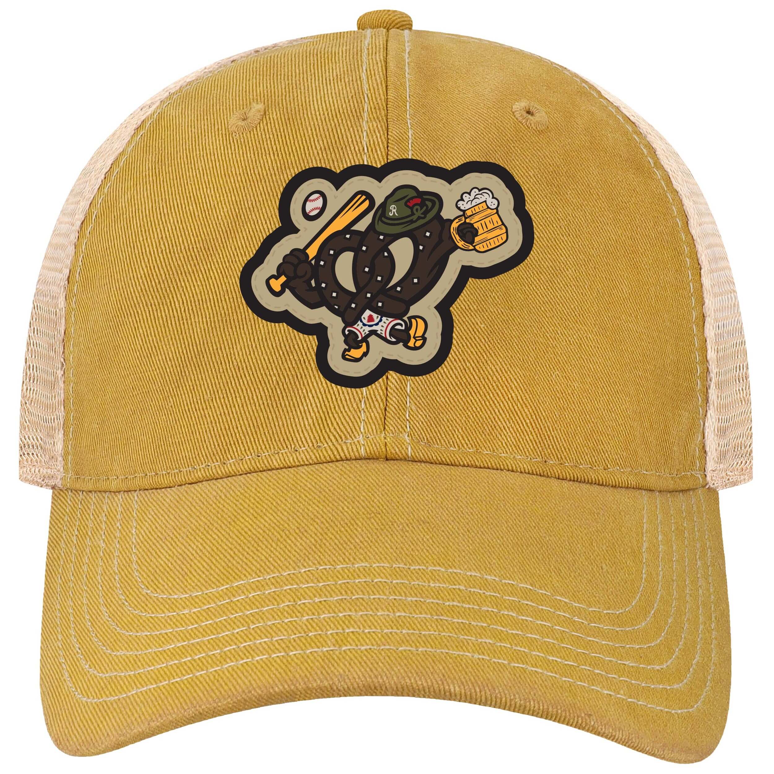 L2 Reading Prost Old Fashioned Yellow Adjustable Trucker Hat