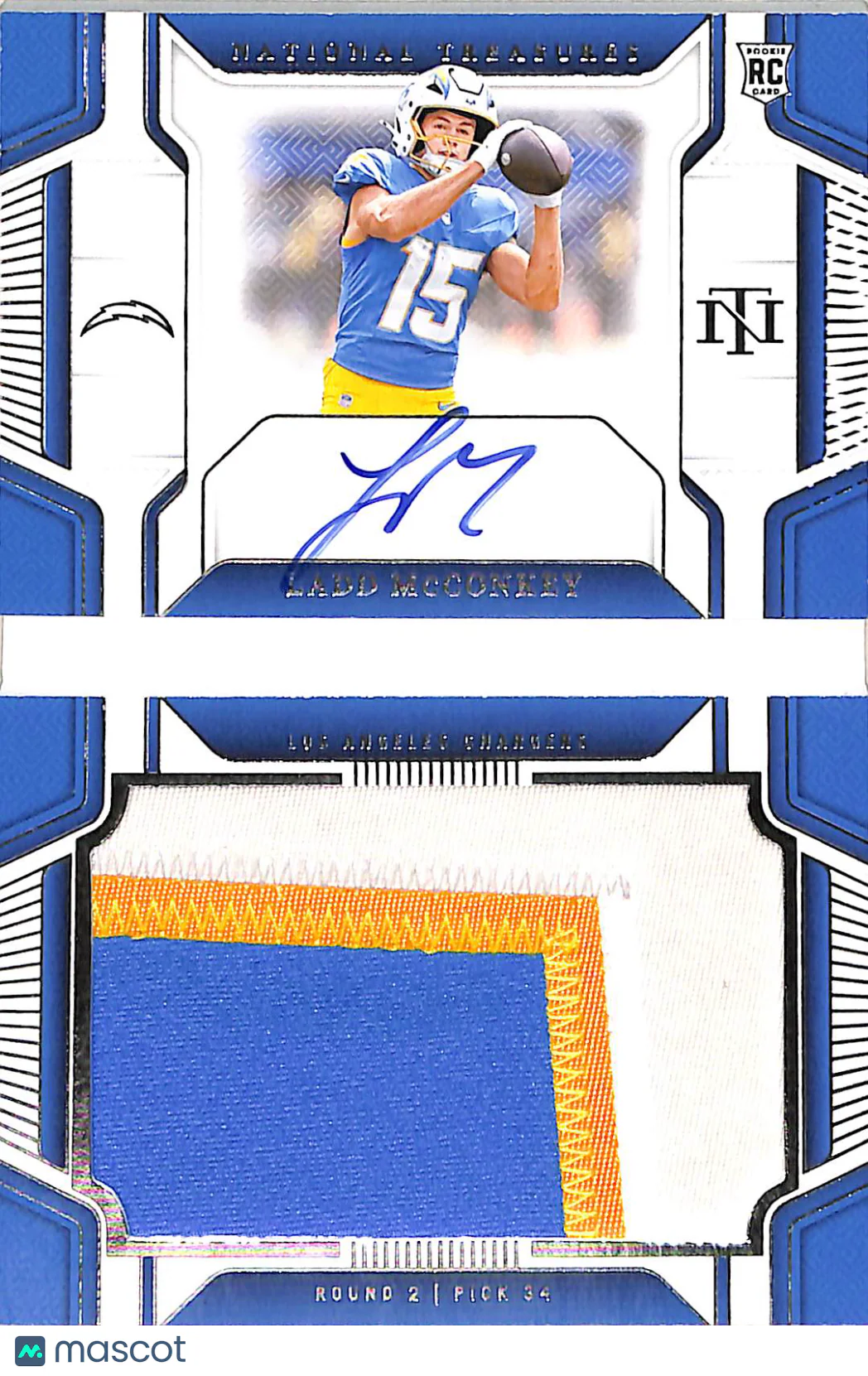 Ladd McConkey 2025 Panini National Treasures #RJP