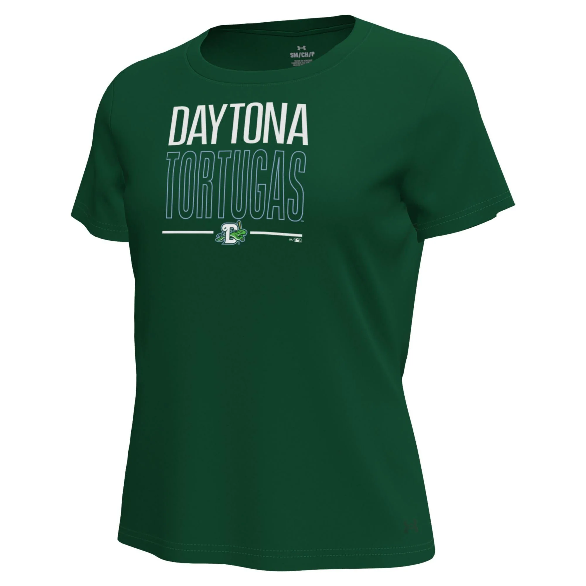 LADIES UNDER ARMOUR GREEN SHORT SLEEVE TEE