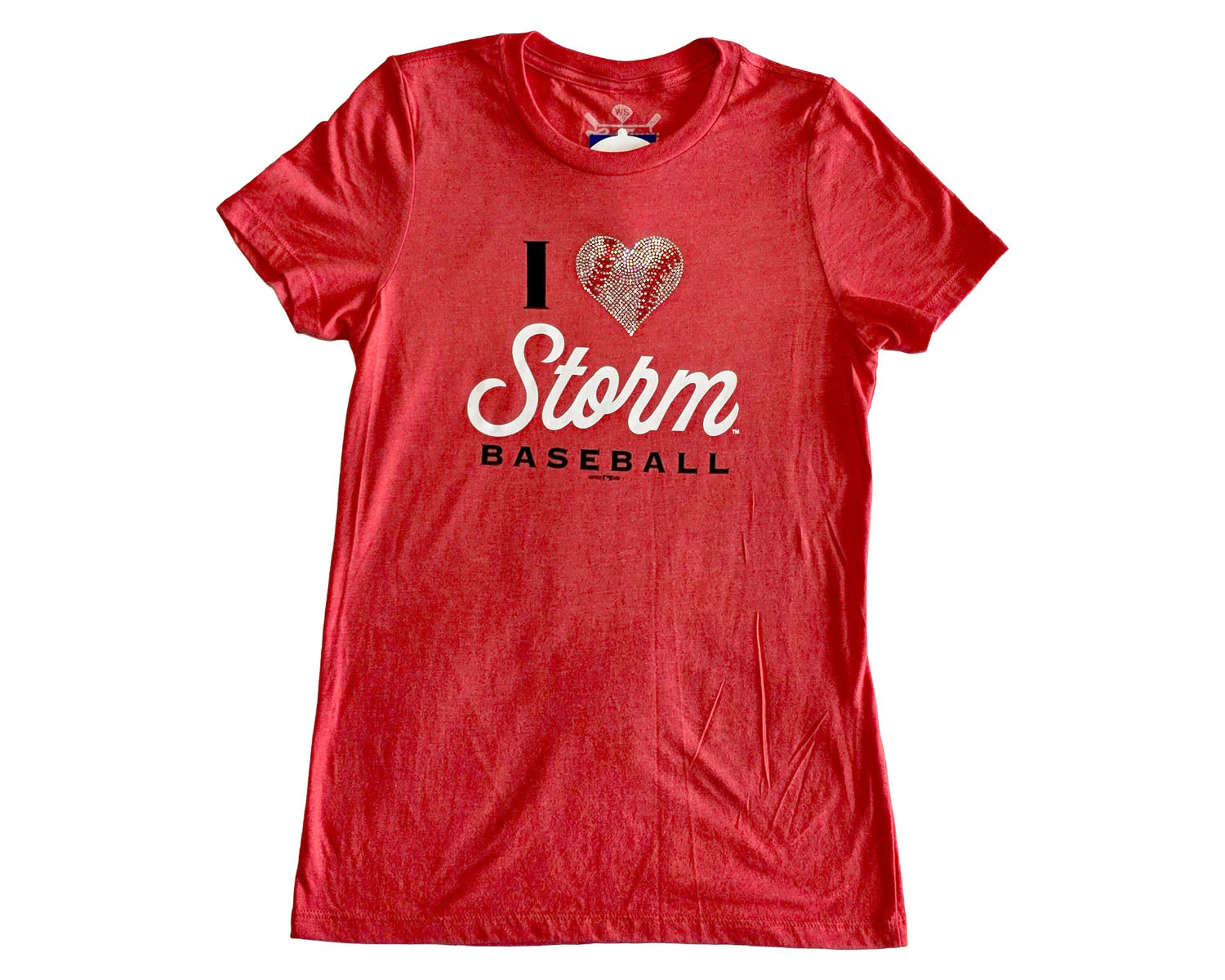 Lake Elsinore Storm Women's Rhinestone Heart Tee