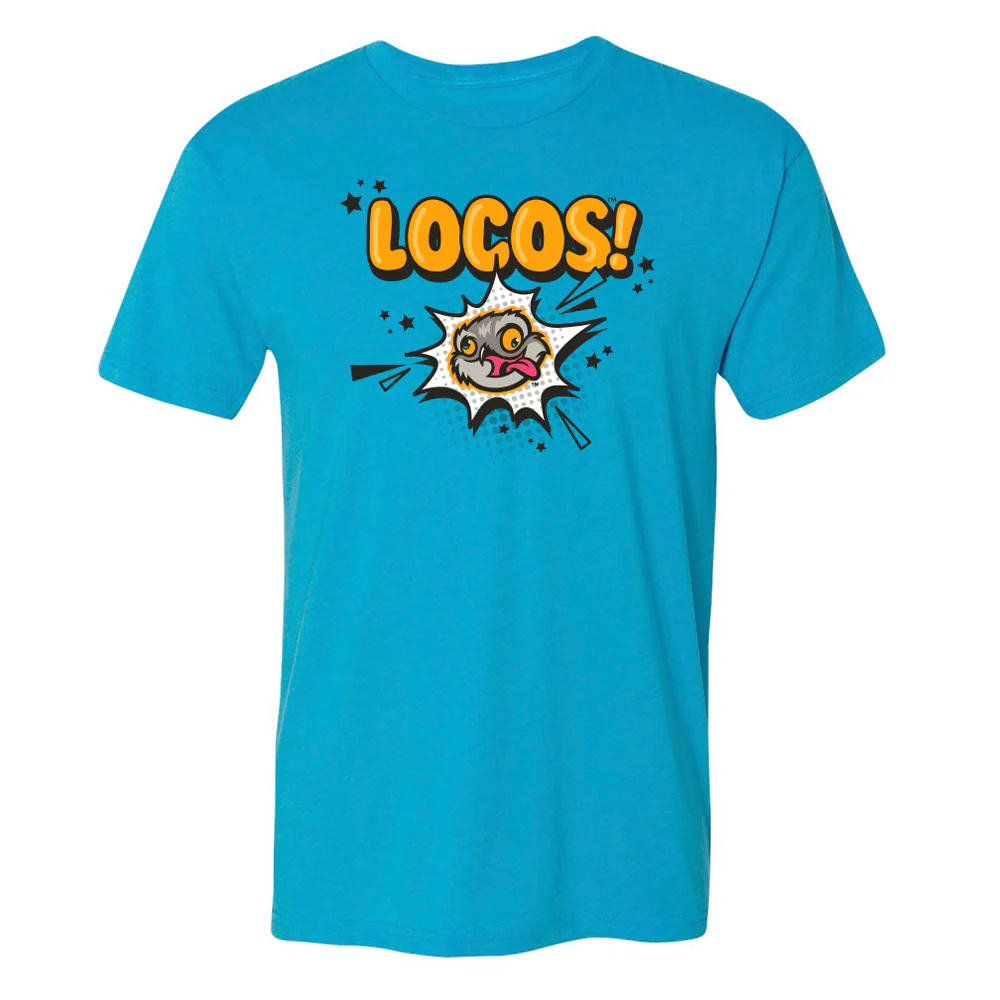 Lansing Locos 108 Stitches Youth Comic Burst Tri-blend T-shirt