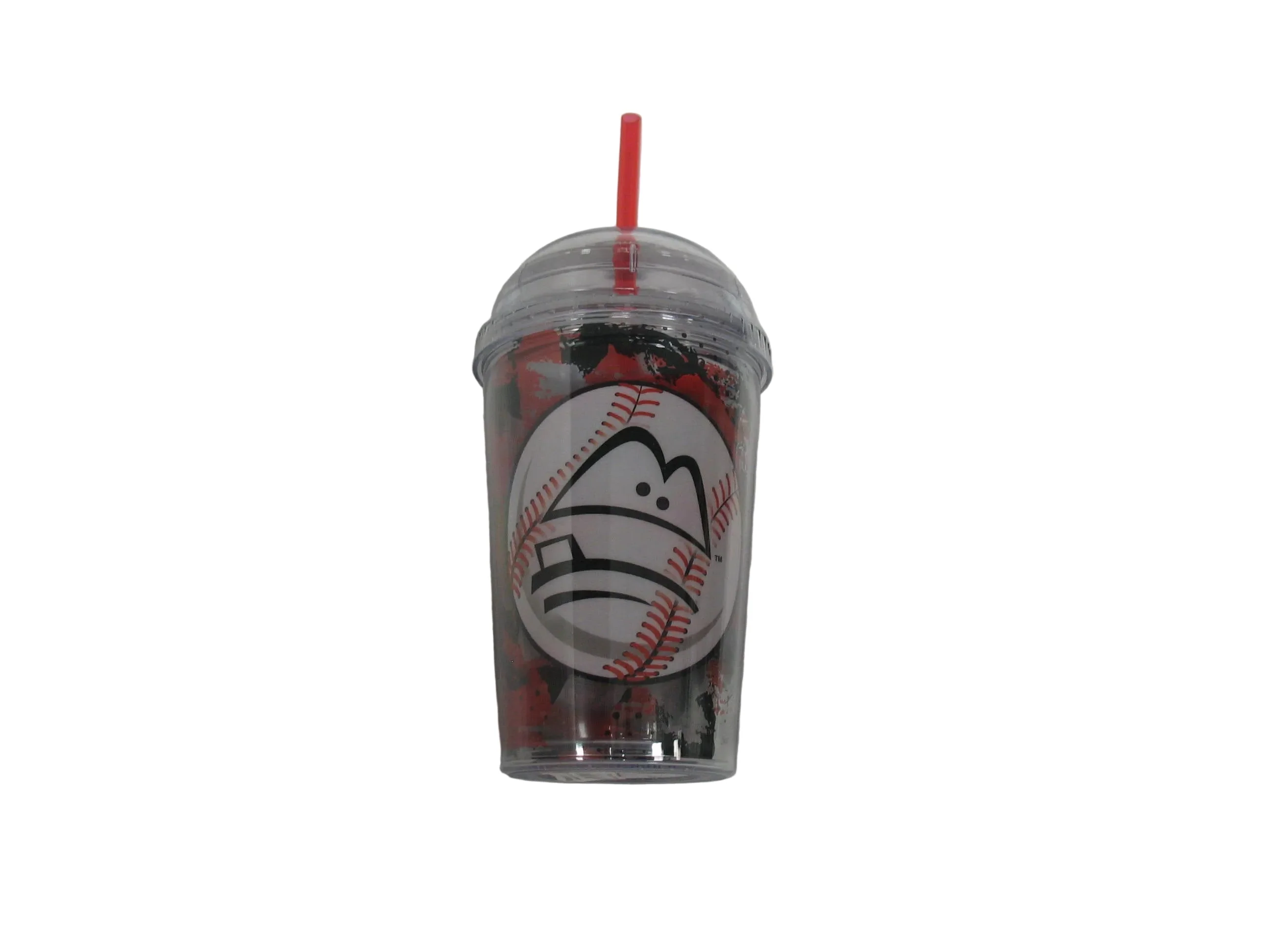 Lansing Lugnuts 12oz Kid Tumbler with Crazy Straw