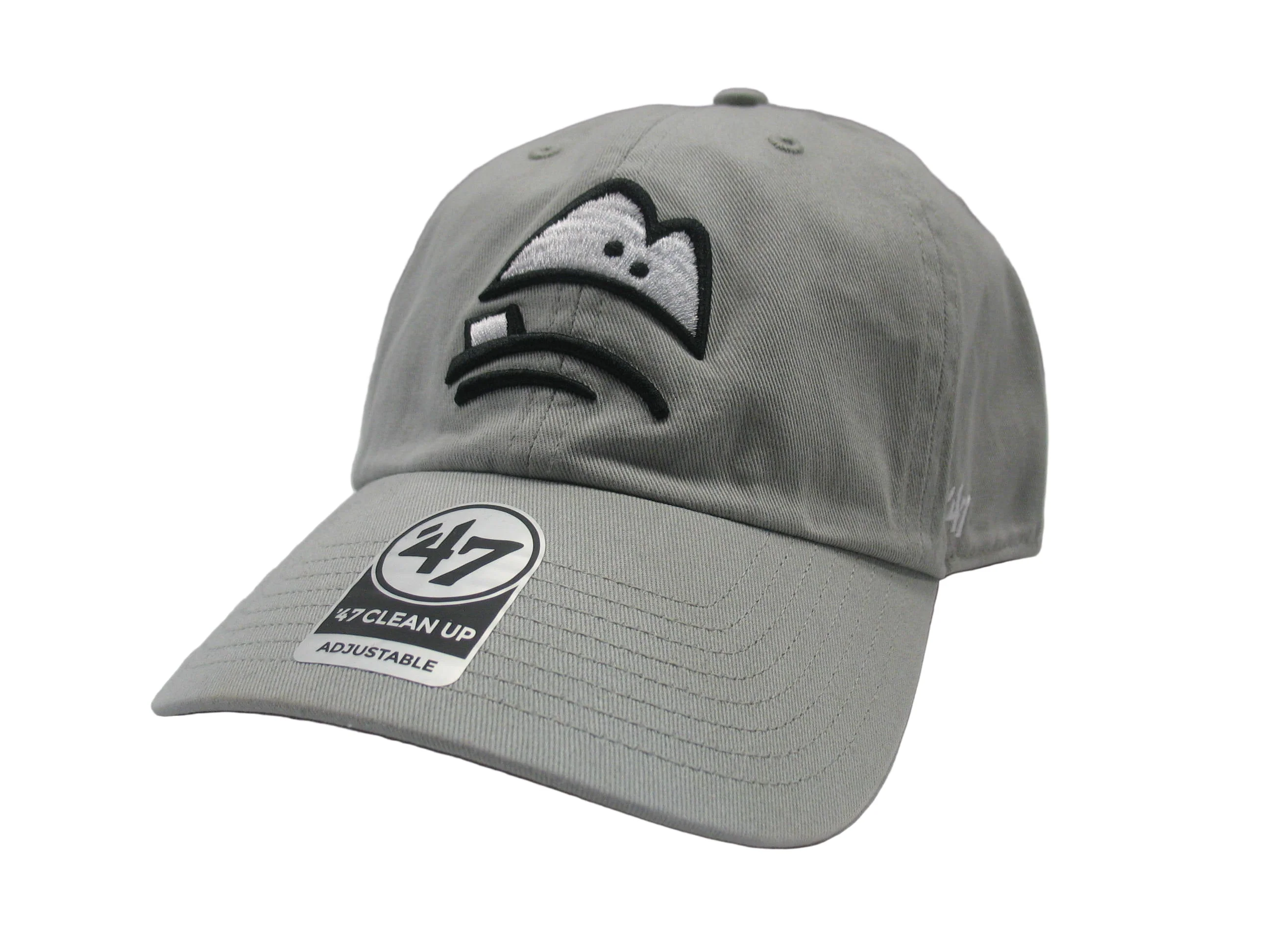 Lansing Lugnuts '47 Brand Light Gray Clean Up Adjustable Hat