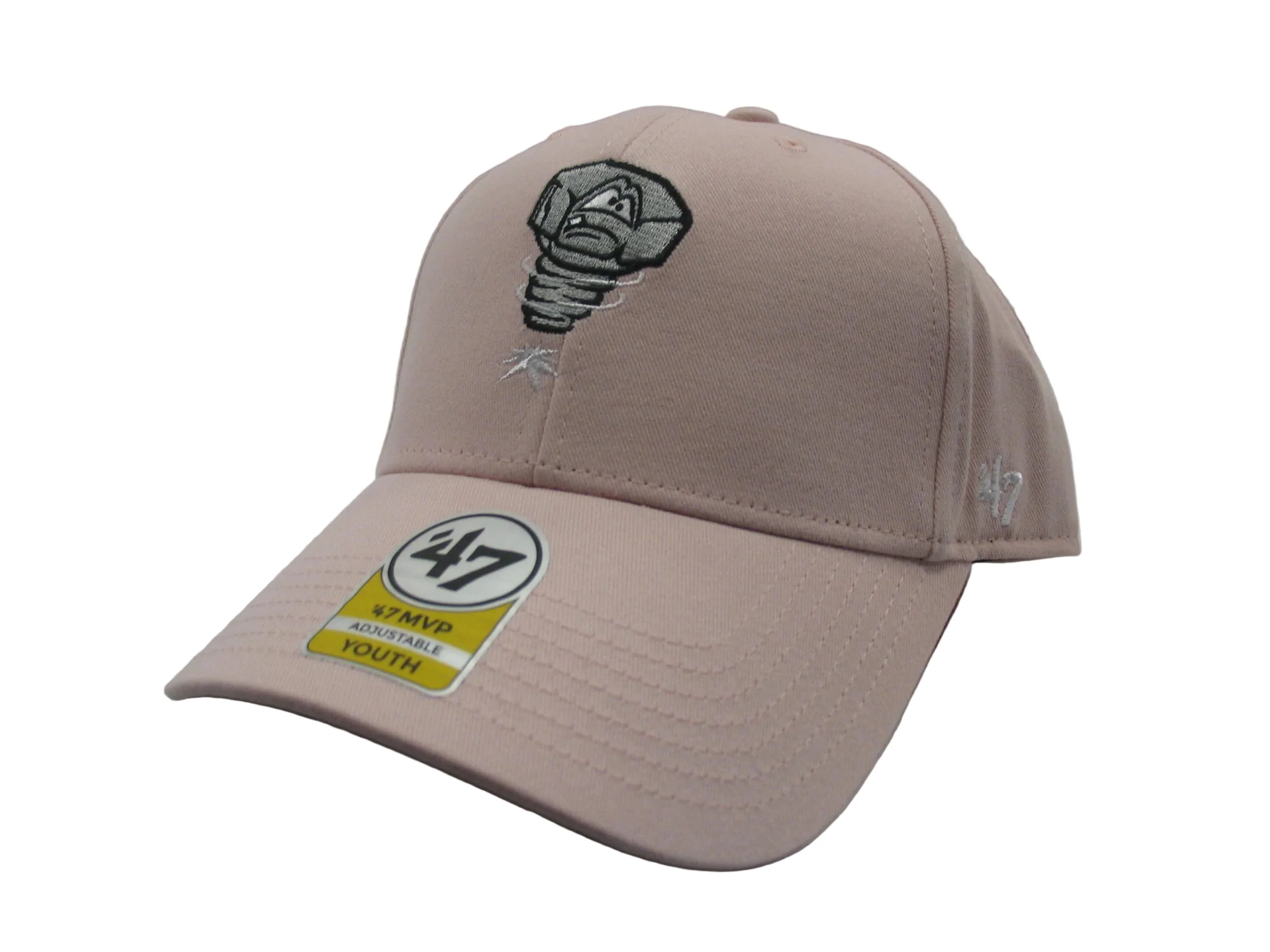 Lansing Lugnuts '47 Brand Youth MVP Pink Adjustable Hat