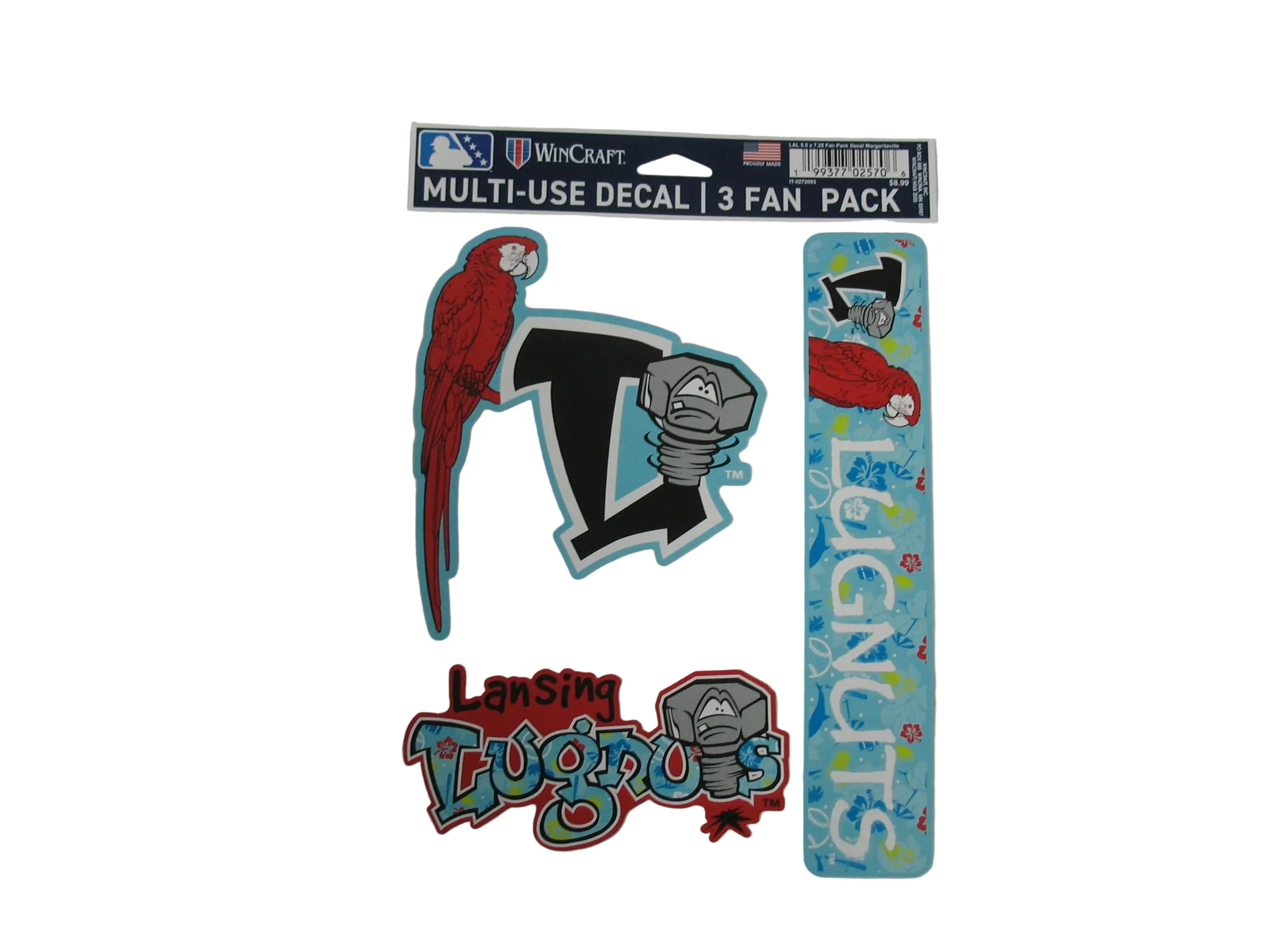 Lansing Lugnuts Margaritaville Fan Pack Decals