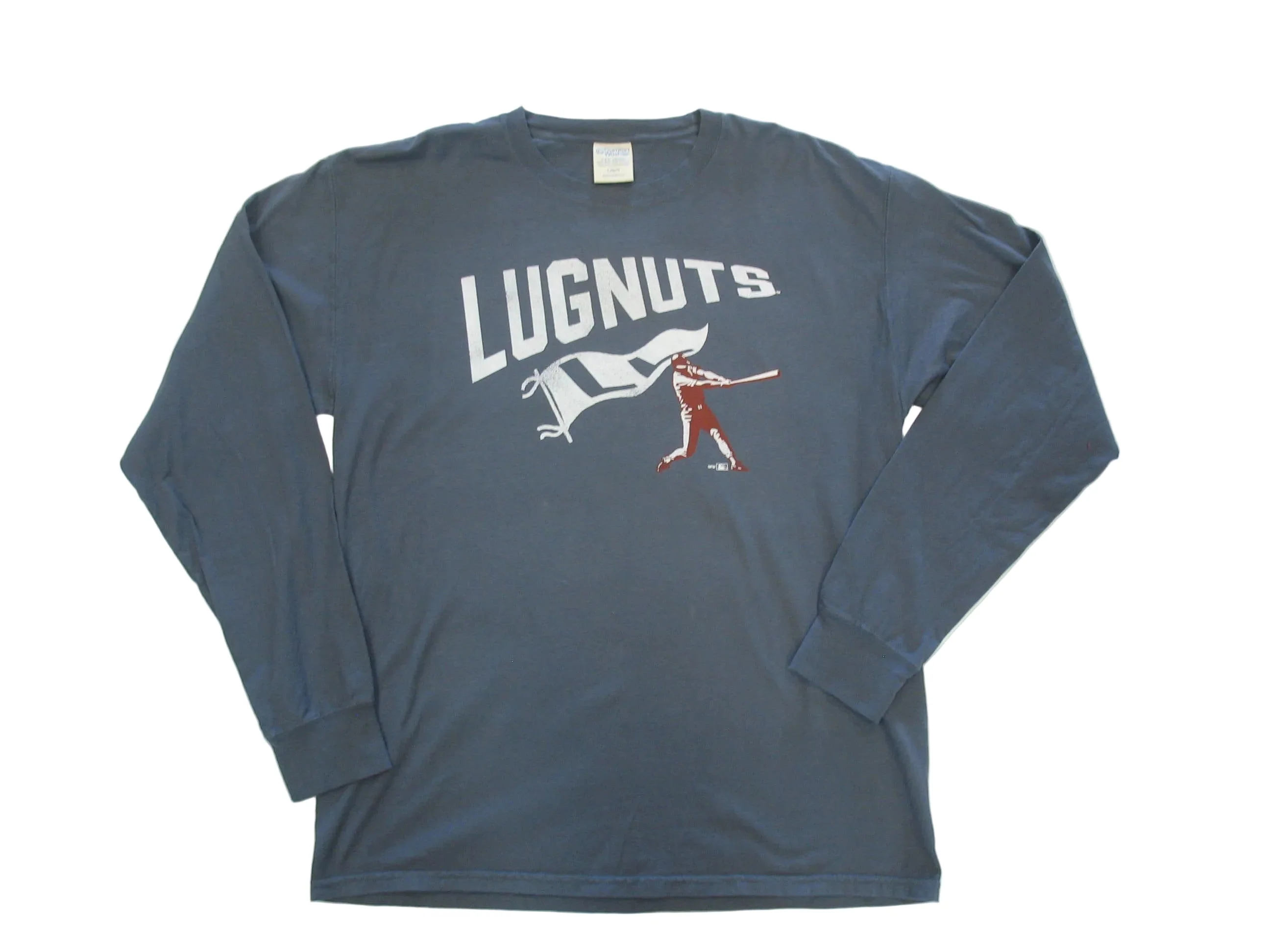 Lansing Lugnuts Men's Champion Vintage Gray L/S T-shirt