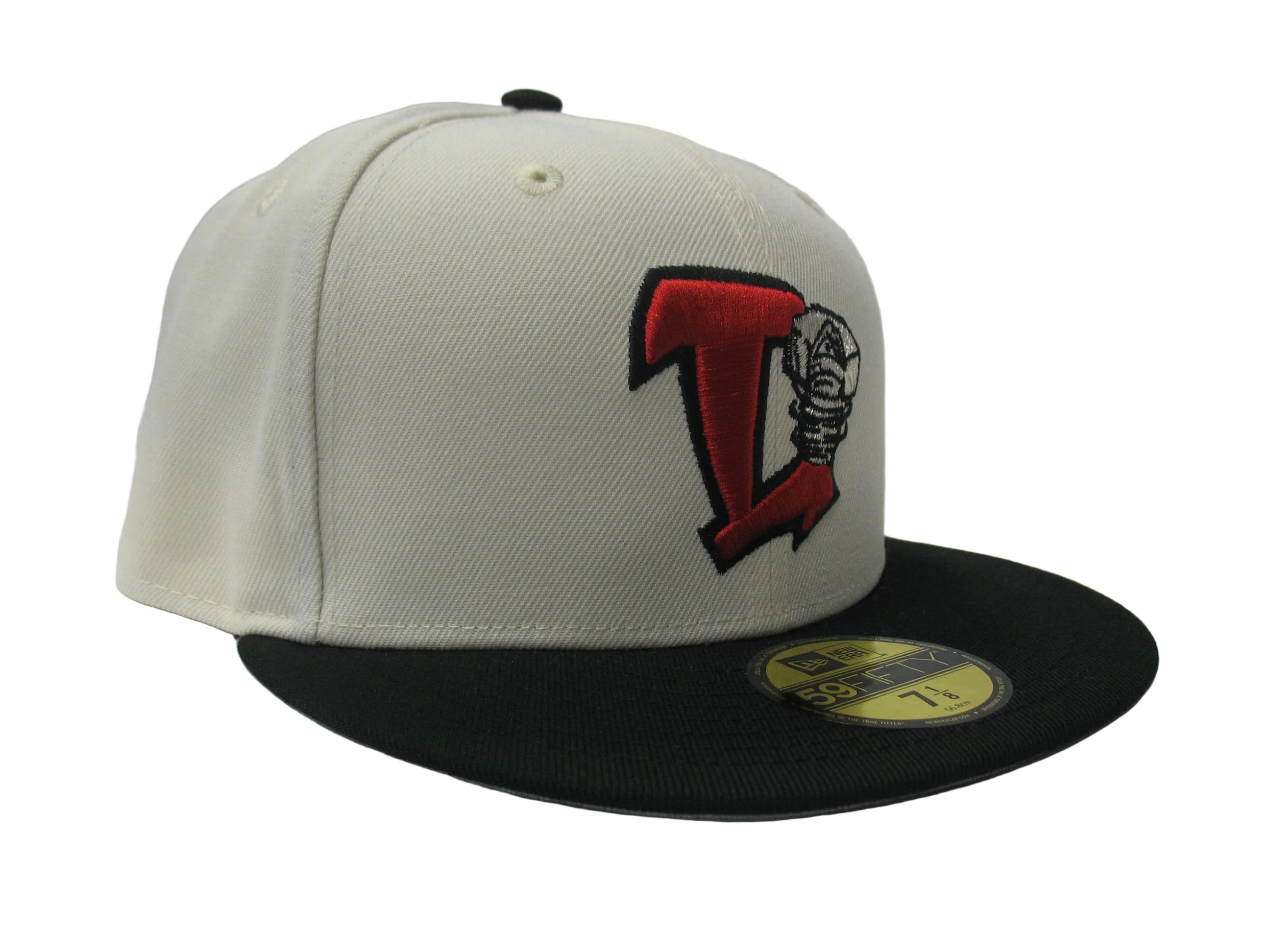Lansing Lugnuts New Era 5950 Cream/Black Fitted Cap - Image 3