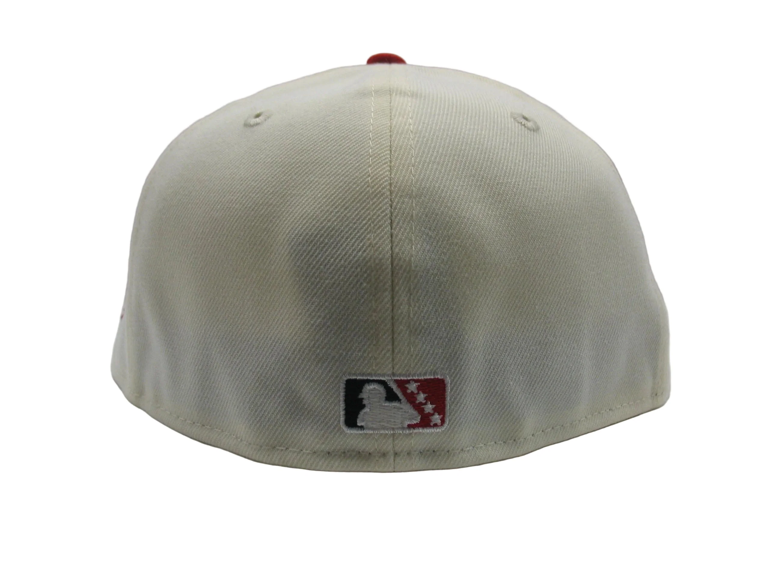 Lansing Lugnuts New Era 5950 Red/Cream Fitted Hat - Image 3
