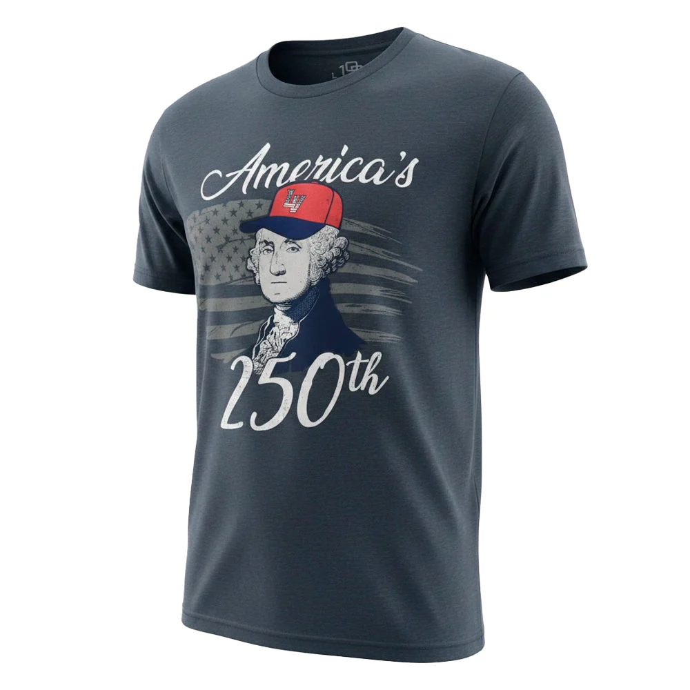 Las Vegas Aviators America's 250th George Washington Navy Tri-Blend Short Sleeve T-Shirt