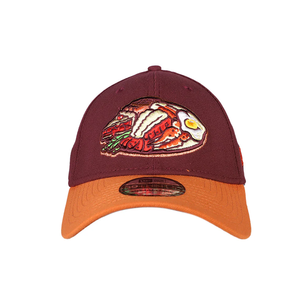 Las Vegas Belly Busters New Era Theme Night Collection Maroon/Rust 39THIRTY Stretch Fit Hat - Image 2