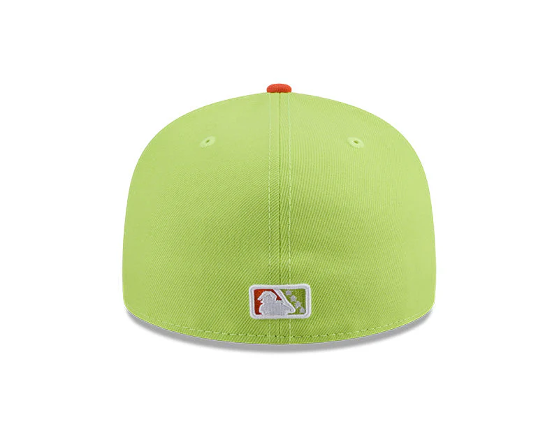 Las Vegas Cone Jesters New Era Theme Night Collection On-Field Yellow/Orange 59FIFTY Fitted Hat - Image 3