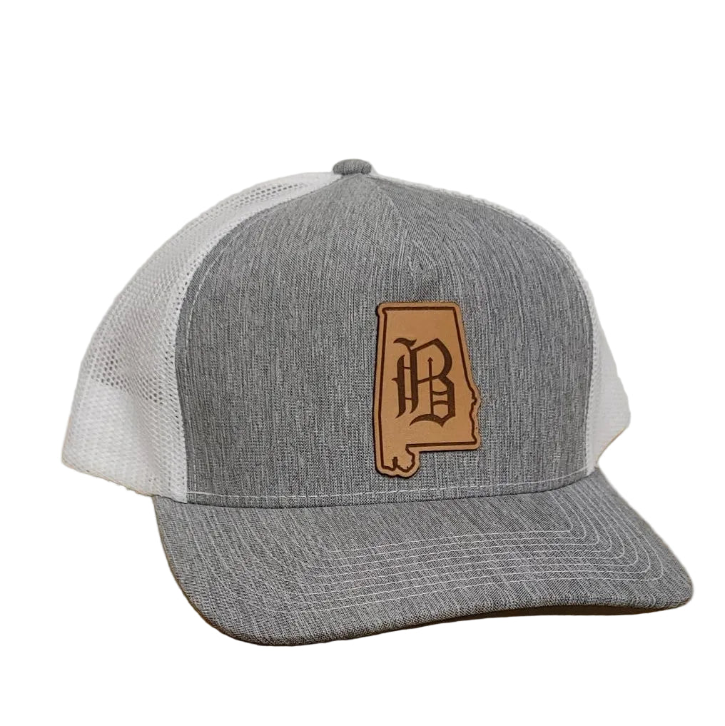 Leather State Patch Trucker Cap - OC Sports
