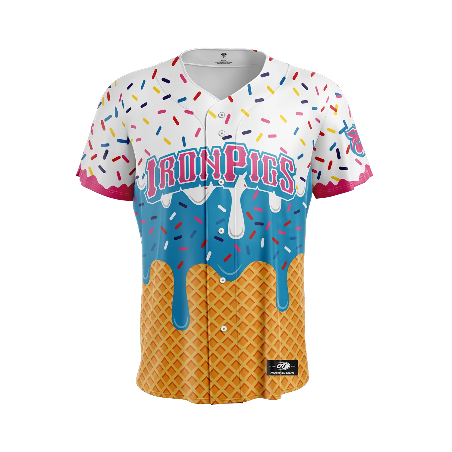 Lehigh Valley IronPigs Adult Ice Cream Jersey - Image 2