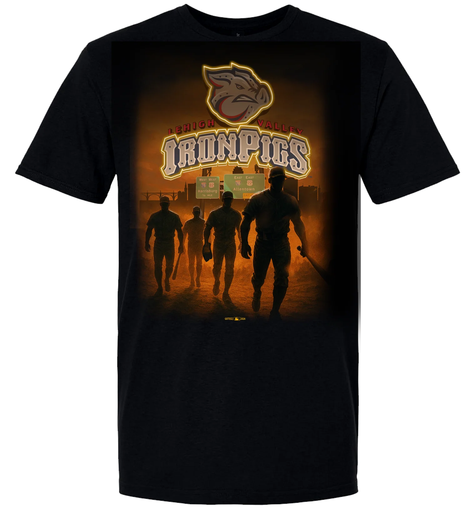 Lehigh Valley IronPigs Desperado Mens Tee