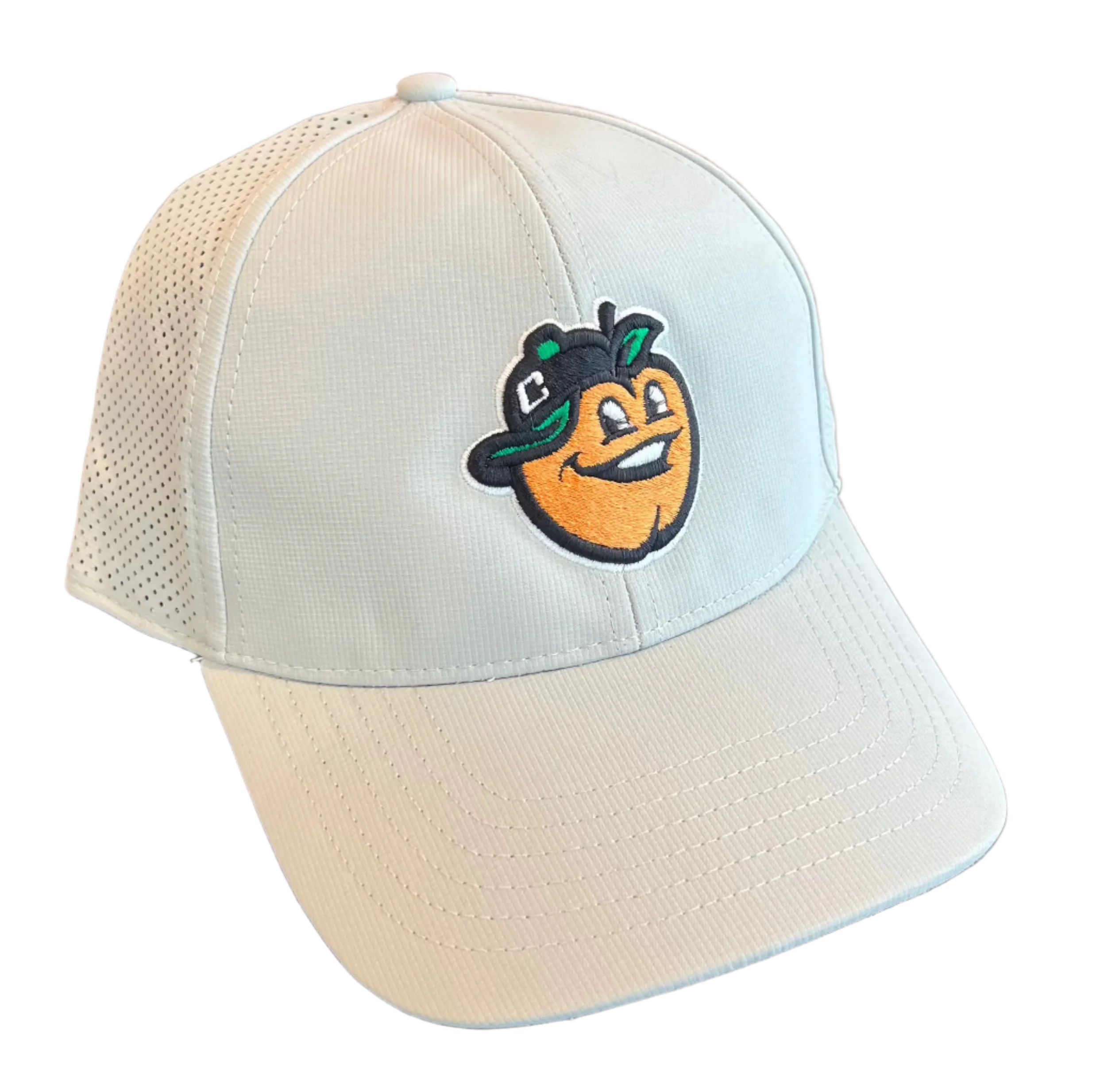Light Grey Peach Head Velcro Hat