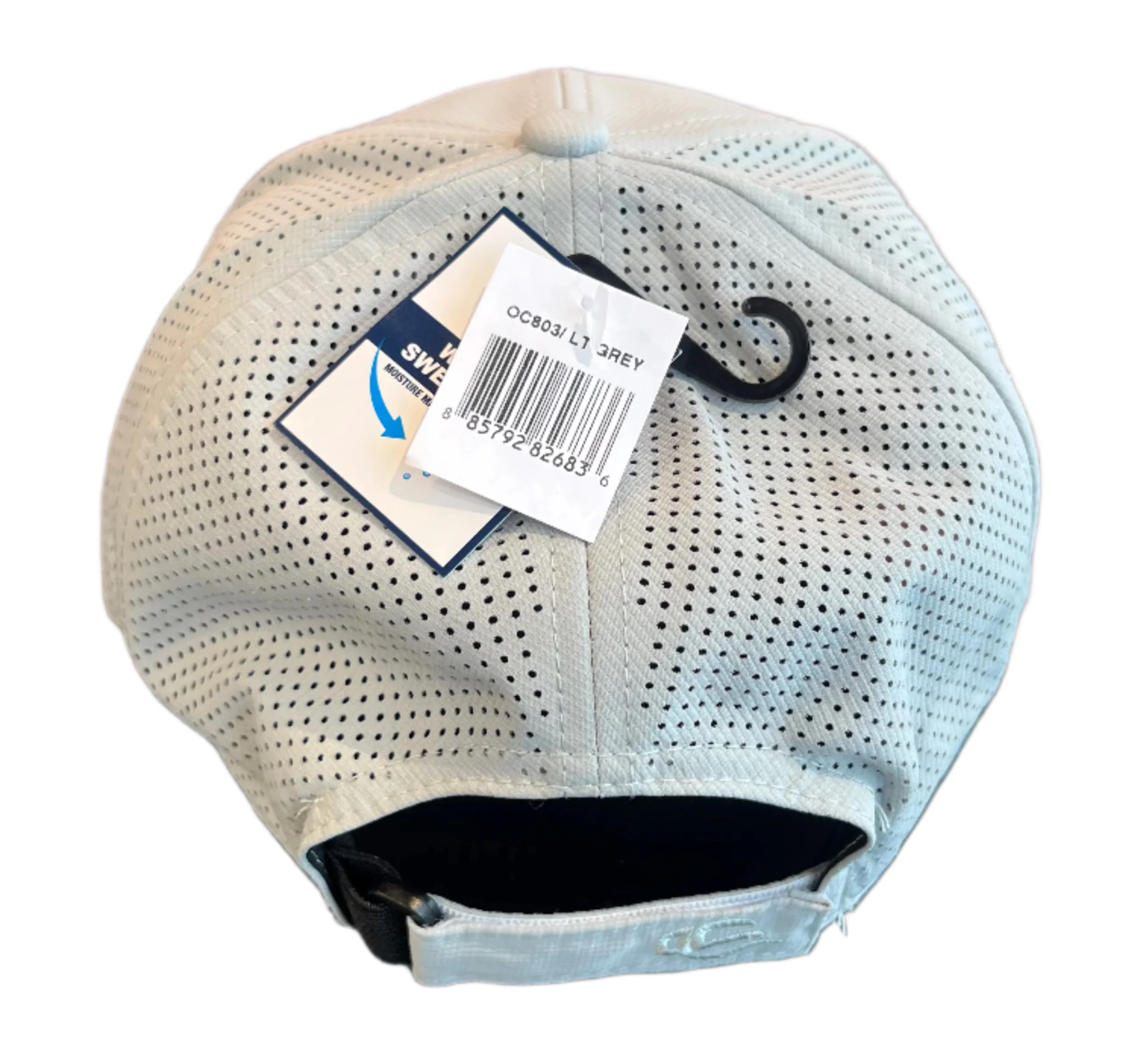 Light Grey Peach Head Velcro Hat - Image 2